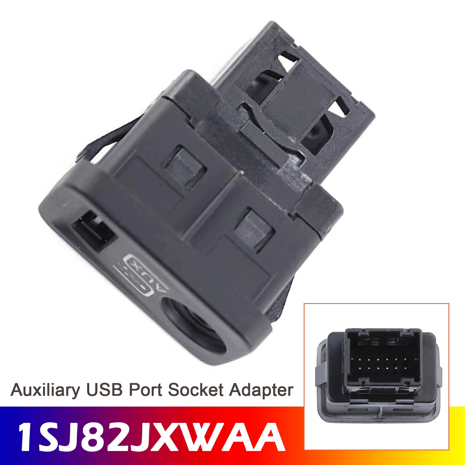 Adaptateur de prise USB auxiliaire pour Fiat 500 (2012-2014) 1SJ82JXWAA