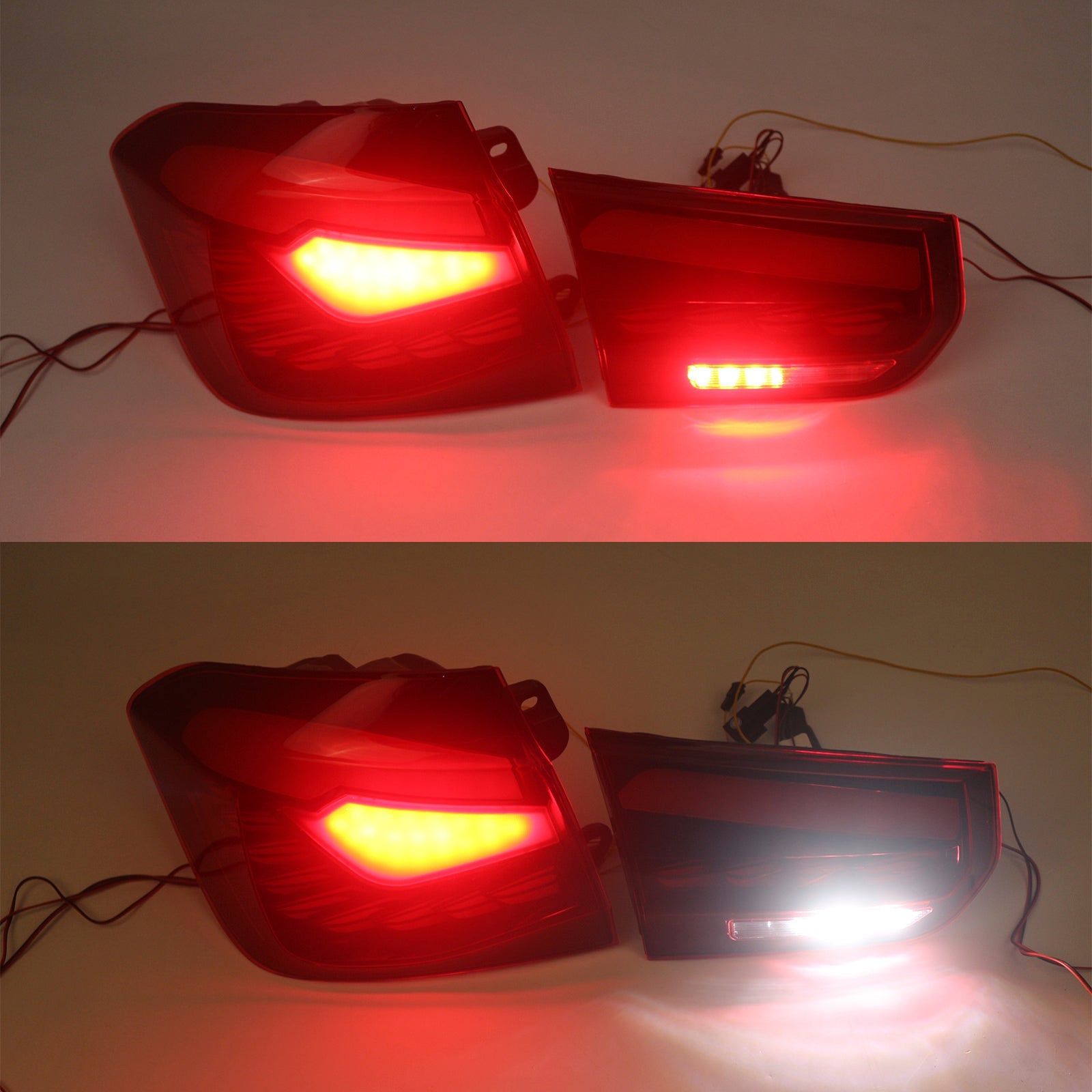 Feux arrière à LED rouges pour BMW Série 3 F30 F80 316d L&amp;R 2012-2018, assemblage de feux arrière 63217313039 63217372793