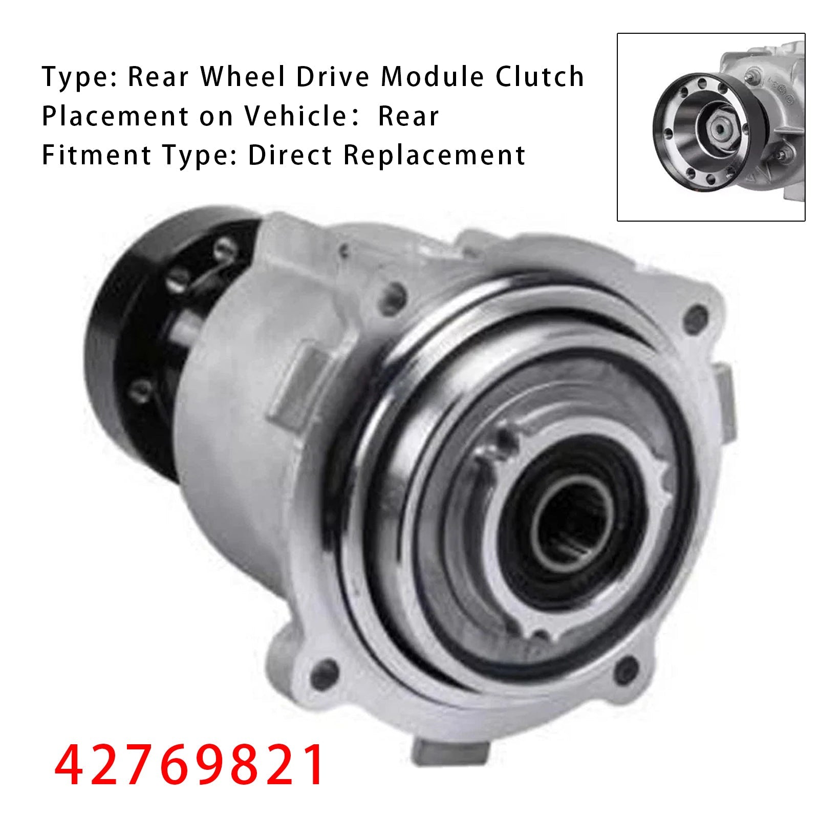 Kit d'embrayage pour module de transmission arrière Chevrolet Buick 2013-2022, référence 42769821