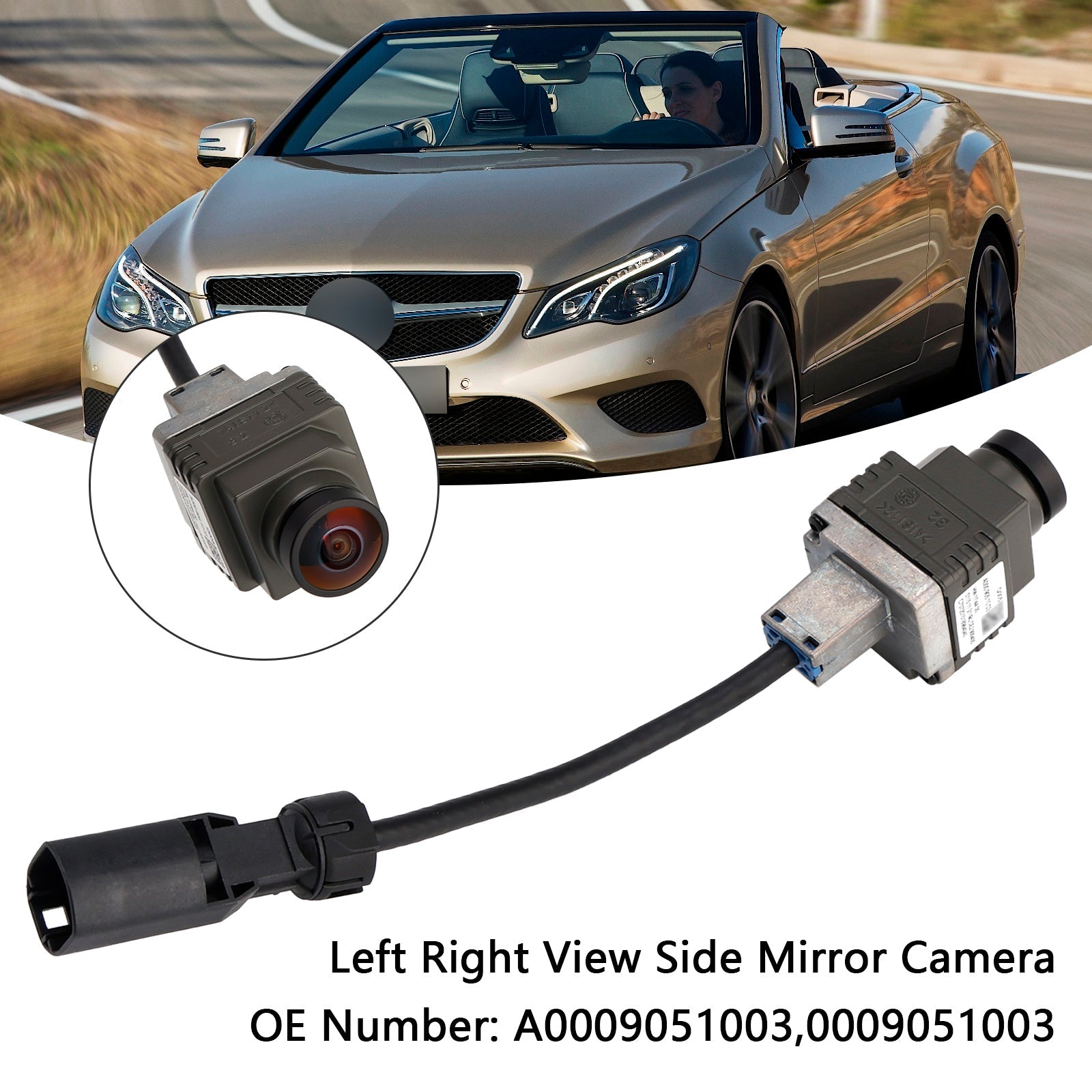 Camera in de linker/rechter buitenspiegel voor MERCEDES-BENZ GLS (X166) GLS 400 4MATIC (2016-2018) A0009051003