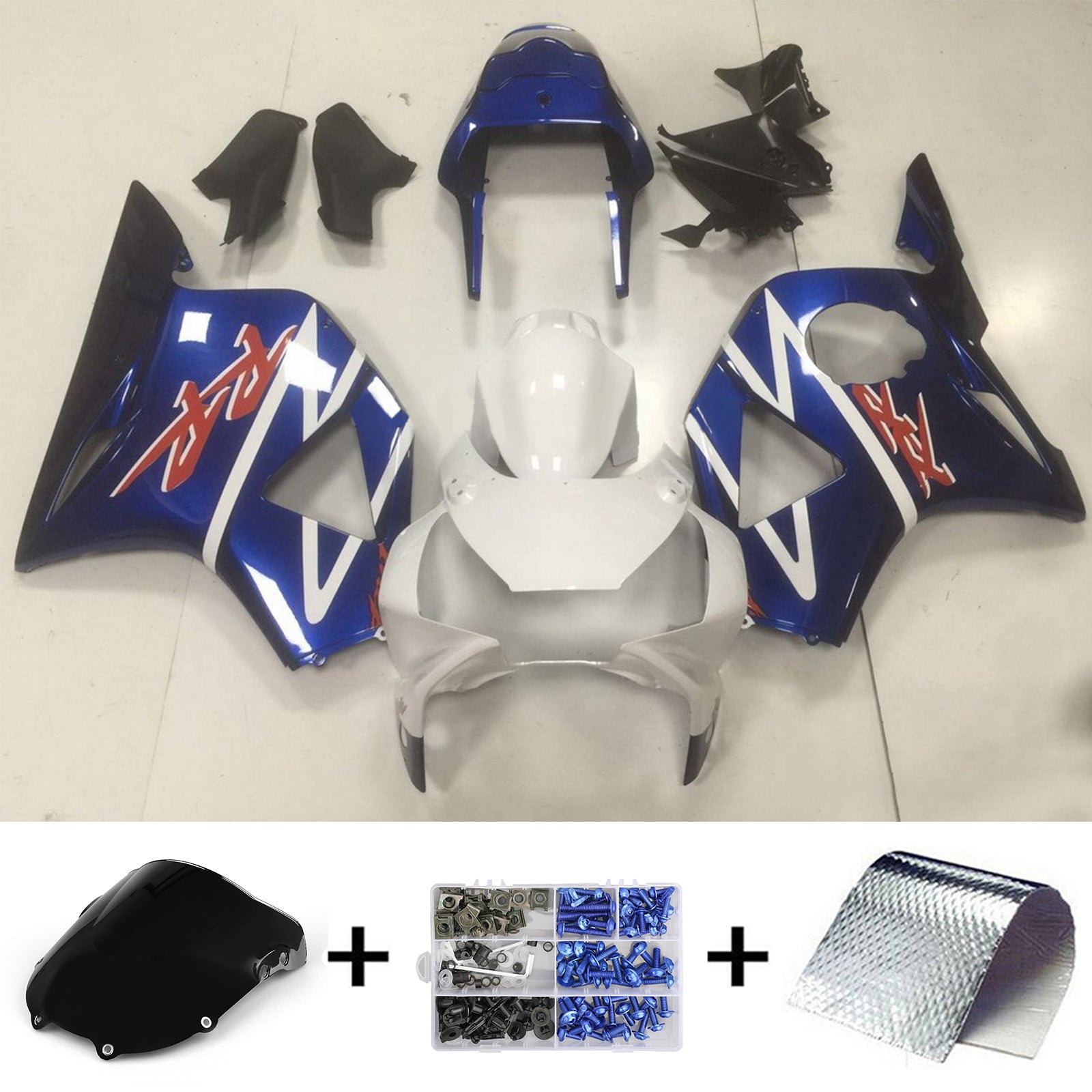 1994-1995 Honda CBR900RR 893 Kit de carénage injection de carrosserie en plastique Abs