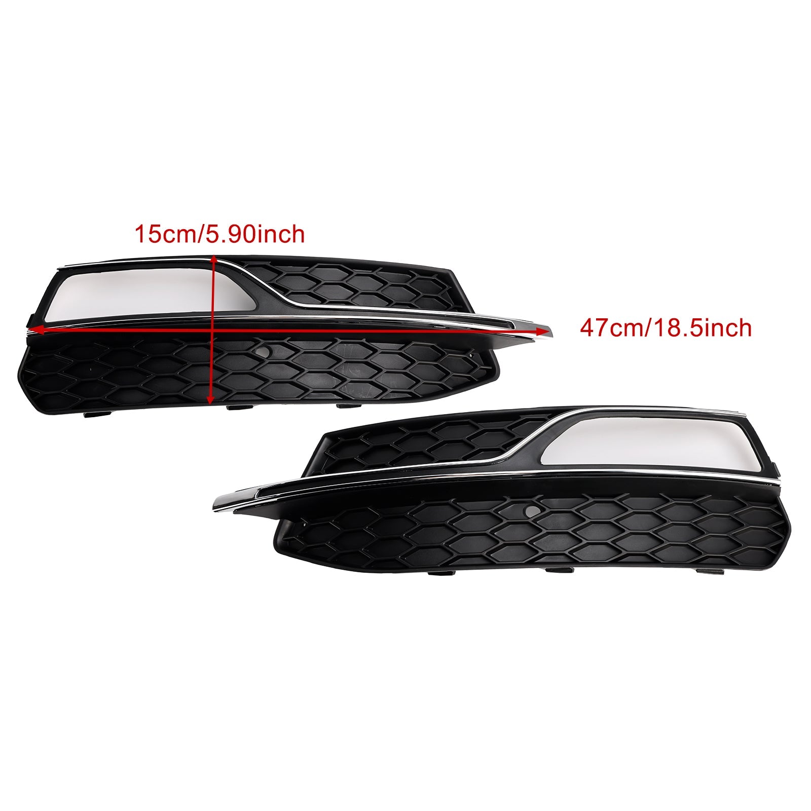Grille de protection des phares antibrouillard pour pare-chocs avant inférieurs AUDI A3 S-Line S3 2013-2016