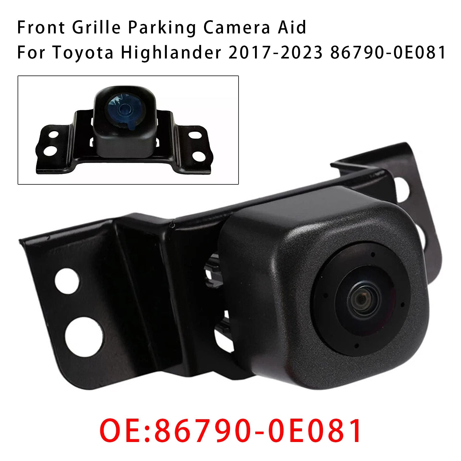 Parkeercamera vooraan voor Toyota Highlander 2017-2023 (onderdeelnummer 86790-0E081)