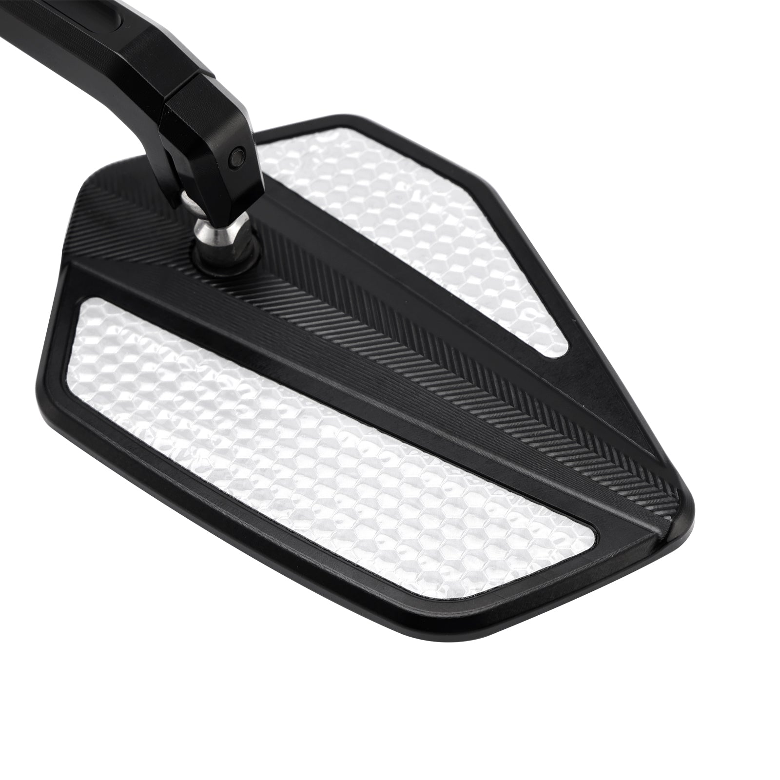 Set di specchietti retrovisori da manubrio in alluminio CNC nero 7/8""universale"