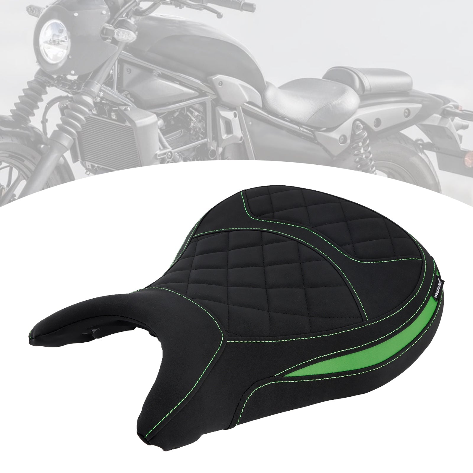 Selle avant basse Raider noire pour Kawasaki Eliminator 500 (2024-2025)