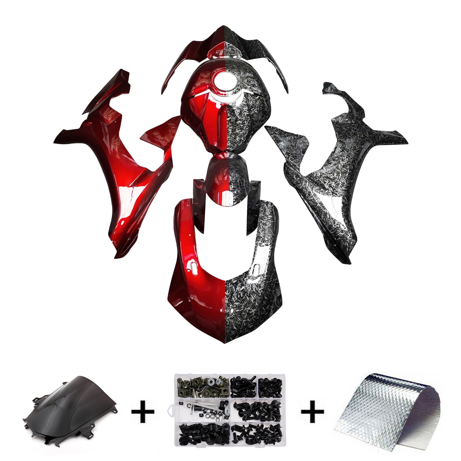 Komplet oklepa z vbrizgano ABS plastiko za Yamaho YZFR1 YZF-R1 2015-2019