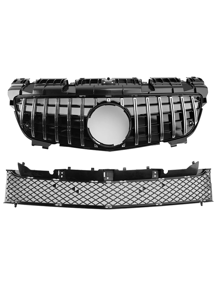 Calandre avant supérieure et inférieure chromée pour Mercedes-Benz Classe SLK R172 SLK55 pré-remodelée 2011-2016