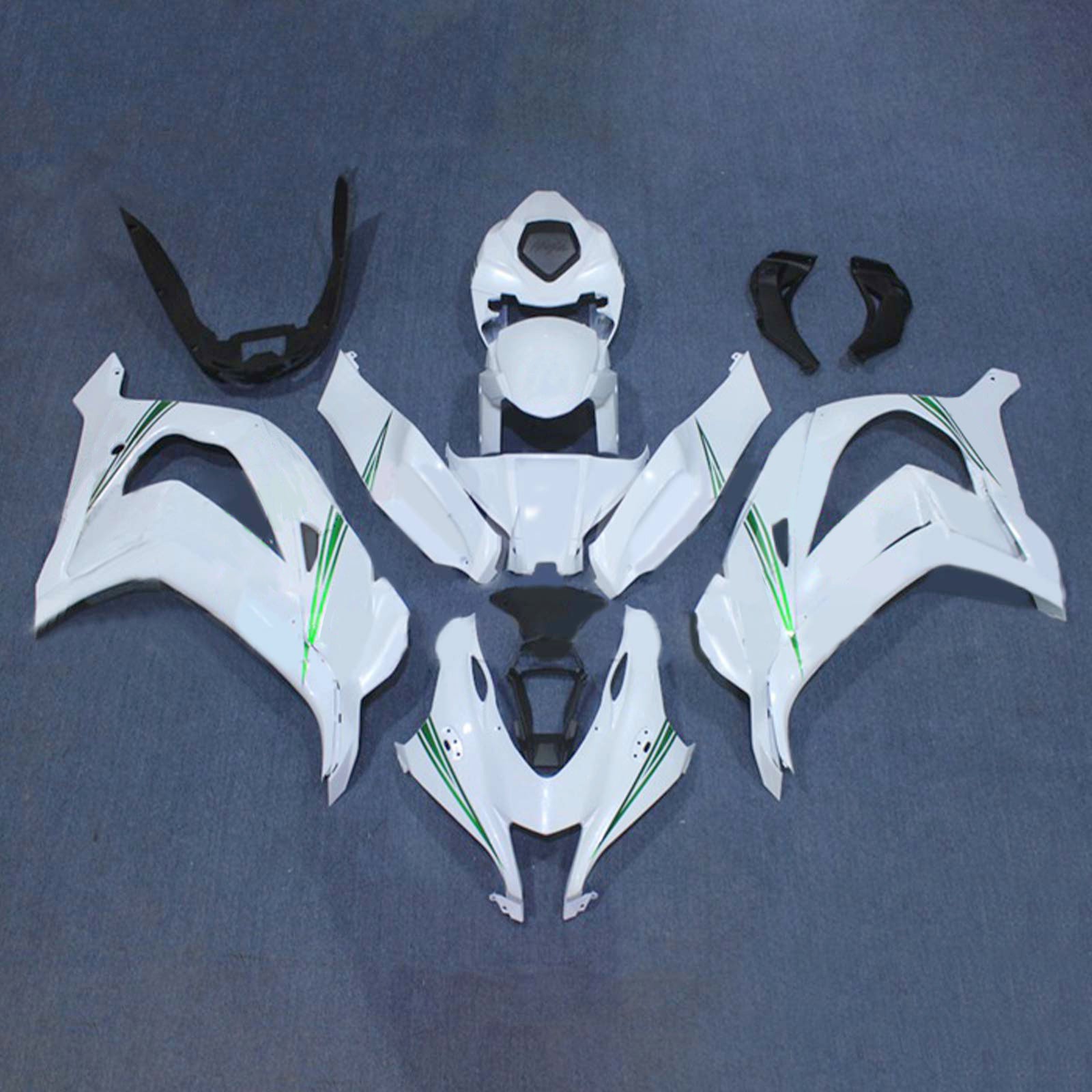 Kit de carénage en plastique ABS injecté compatible avec Kawasaki ZX10R 2016-2020