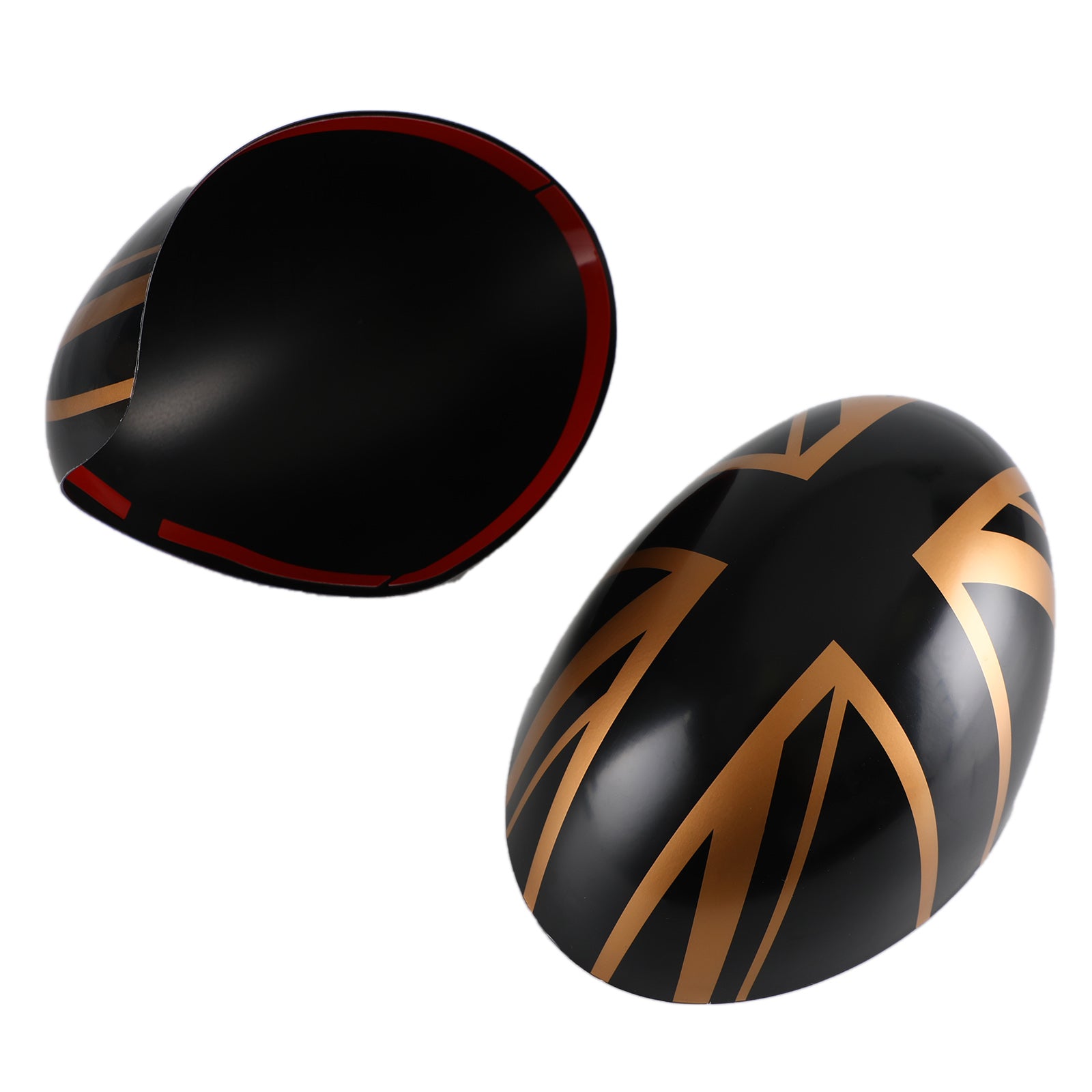 L&H Cubiertas para espejos retrovisores laterales compatibles con MINI Cooper R55 R56 R57 R58 R60 R61 con espejo retrovisor eléctrico plegable