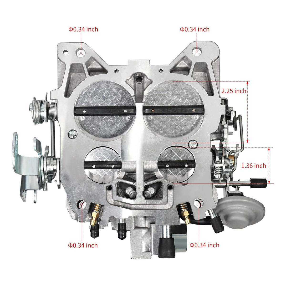 Quadrajet Carburetor Pour Chevy 327 350 427 454 750 CFM 4 Barrel 4MV
