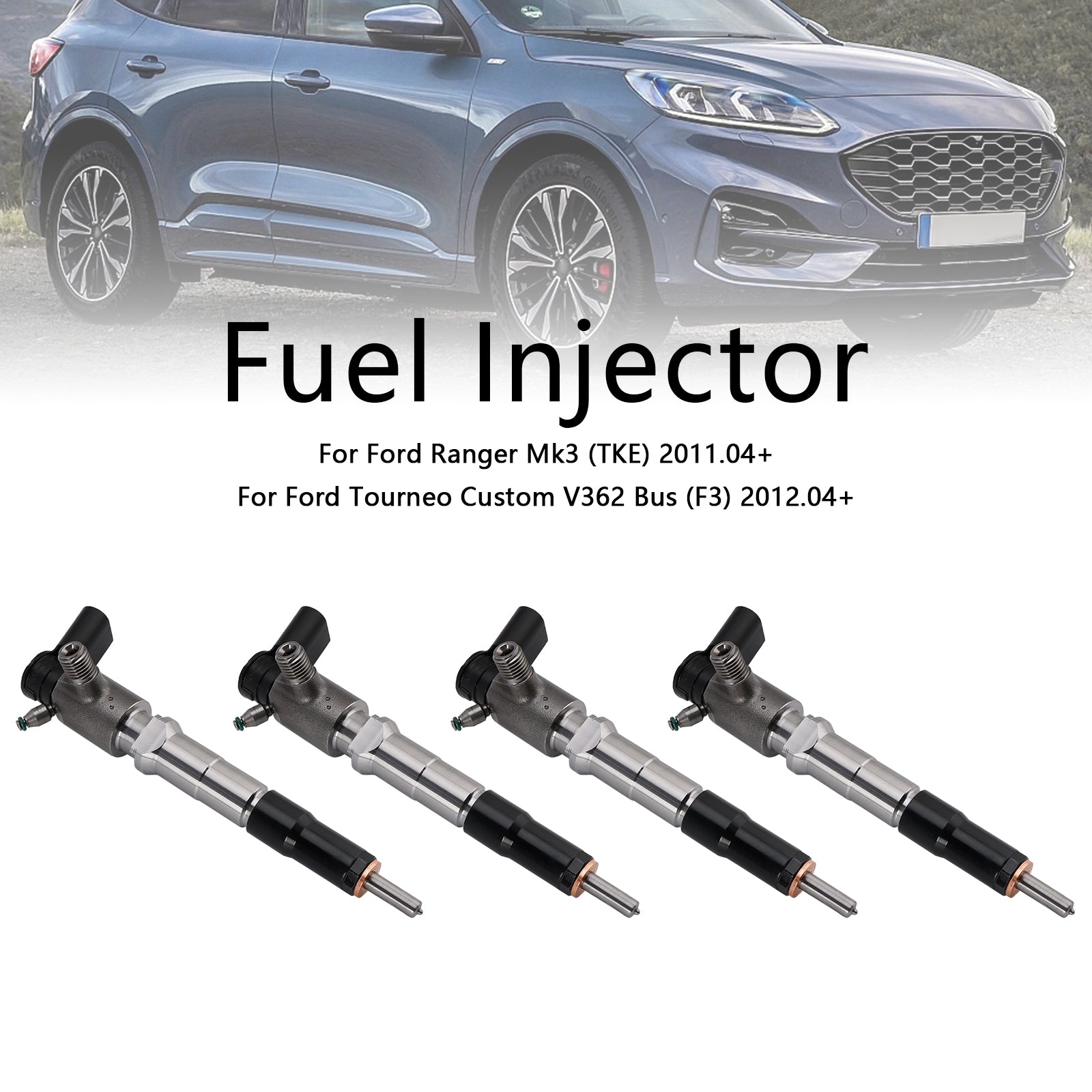 4-delige brandstofinjector GK2Q-9K546-AC 410359068080808 GK2Q9K546AB VOOR Ford Transit V363 Truck (FCD, FDD) 2013.08+