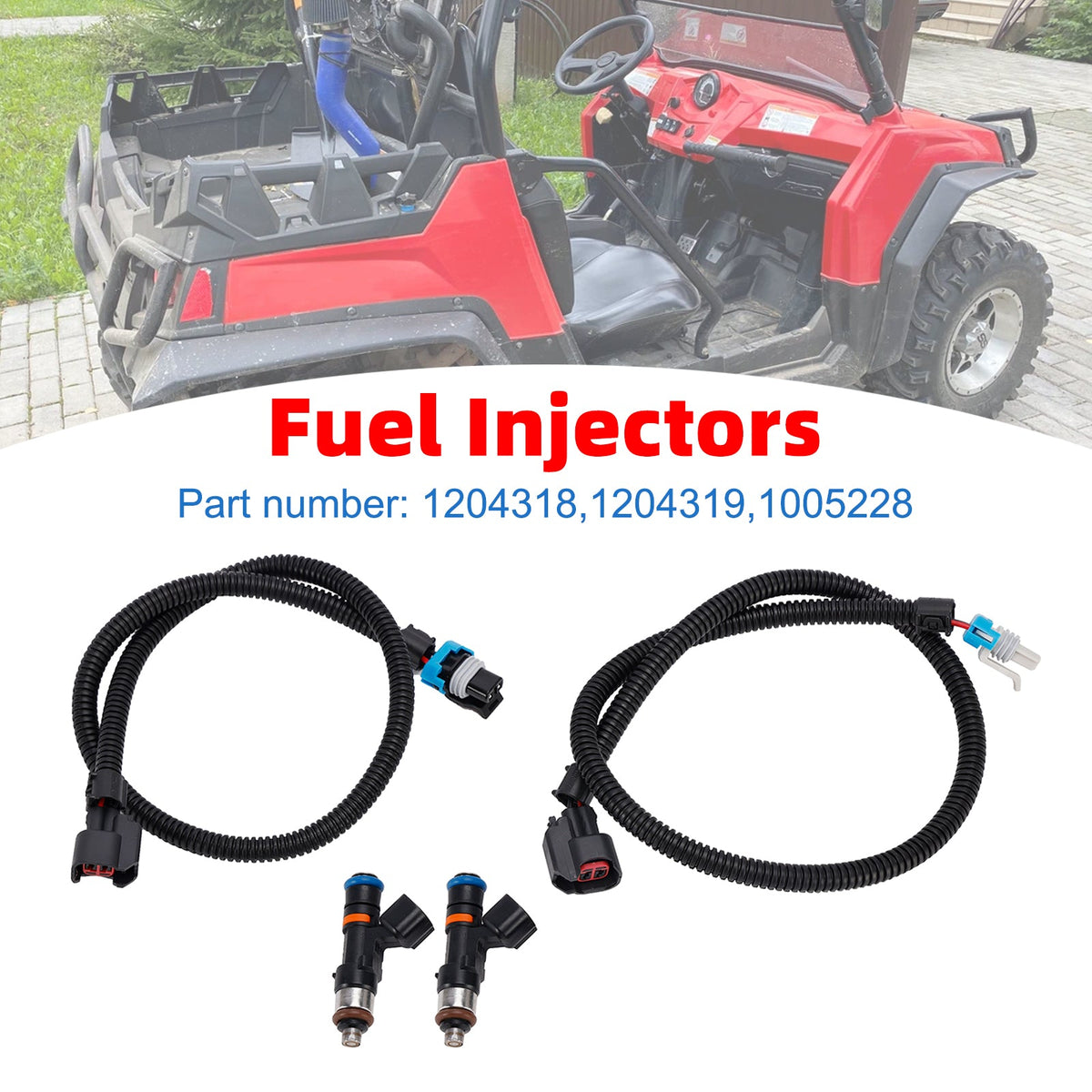 Polaris RZR Ranger 800 (2011-2014) polttoaineensuuttimet 1204319, 1204318 ja 1005228