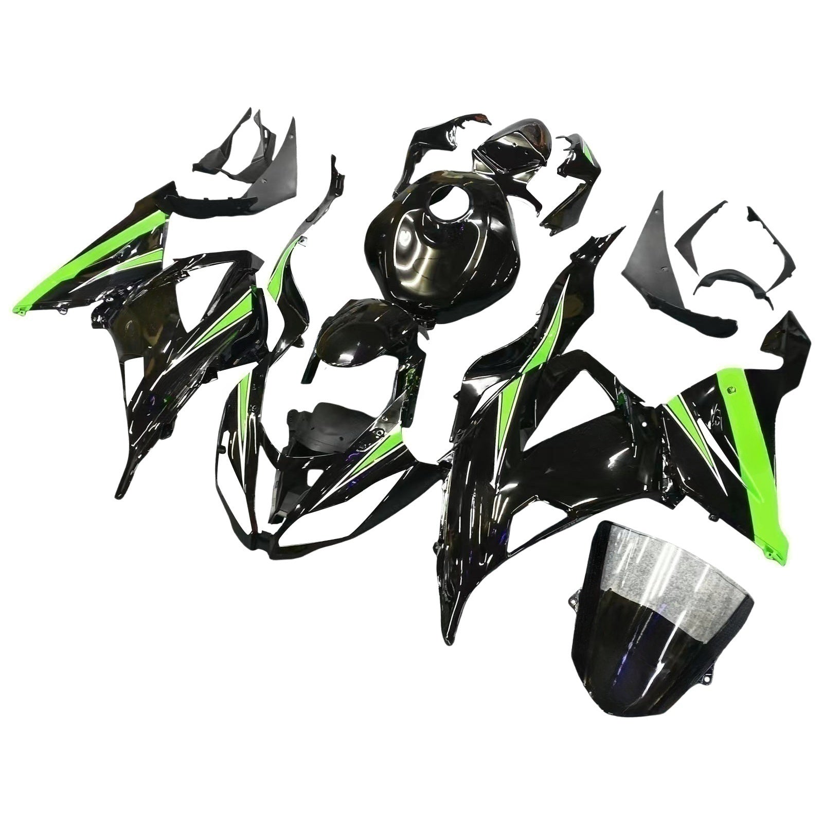 Kit de carénage injecté en plastique ABS pour Kawasaki ZX6R 636 2013-2018
