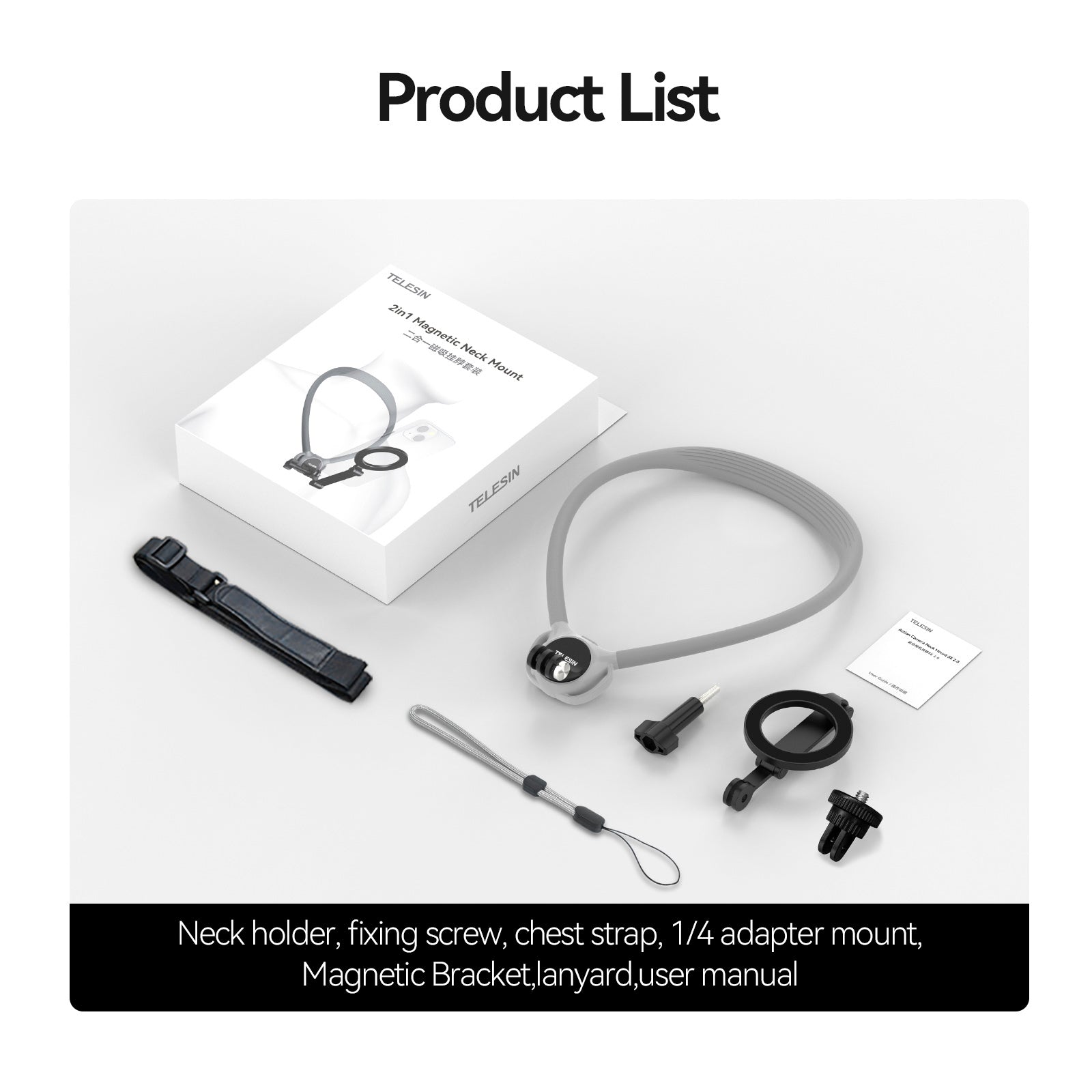 Magneettinen kaulatuki 2 in 1 Ilmatyynyn ja kaulan tuella SE2.0 -kameralle