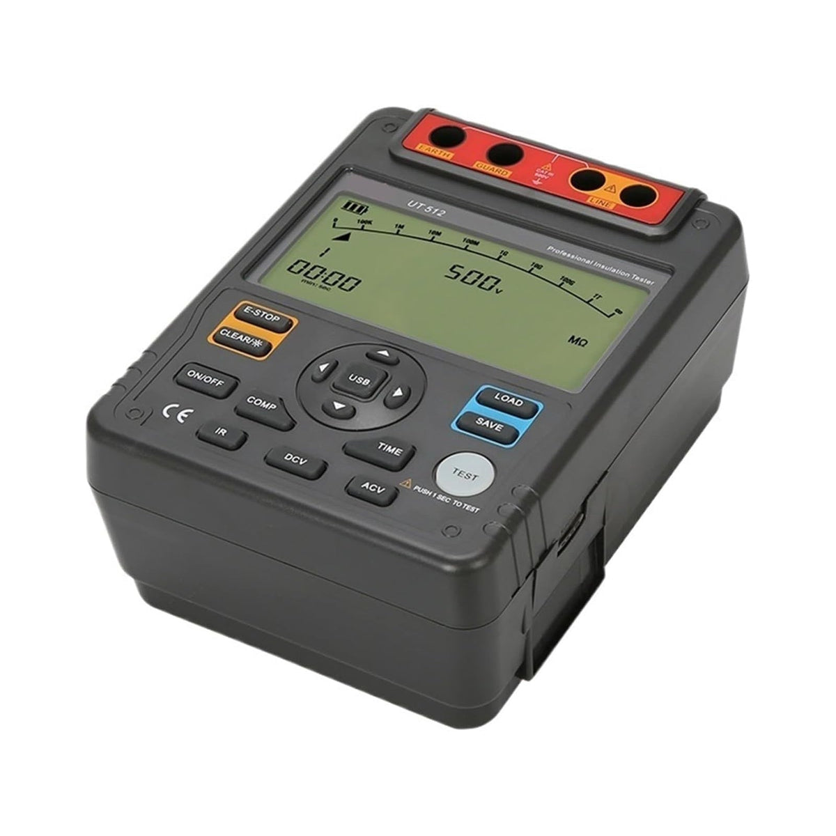 UT512 Isolatieweerstandstester Voltmeter Autobereik 2500V 100GΩ