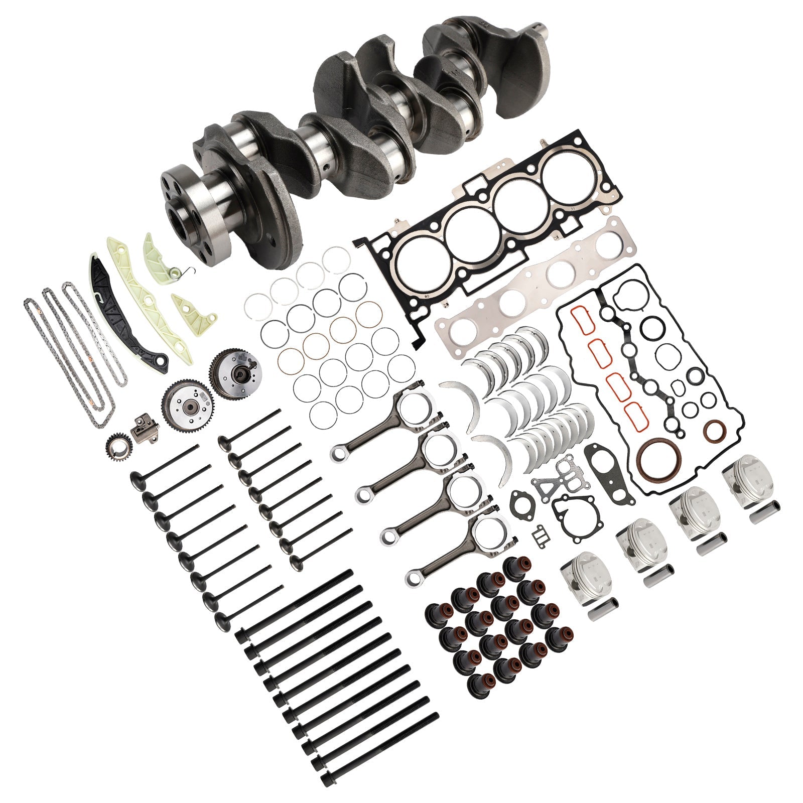 KIA OPTIMA G4KD 2.0L 2006-2010 Kit de revisión y reconstrucción del motor, kit de distribución de bielas de cigüeñal del cigüeñal
