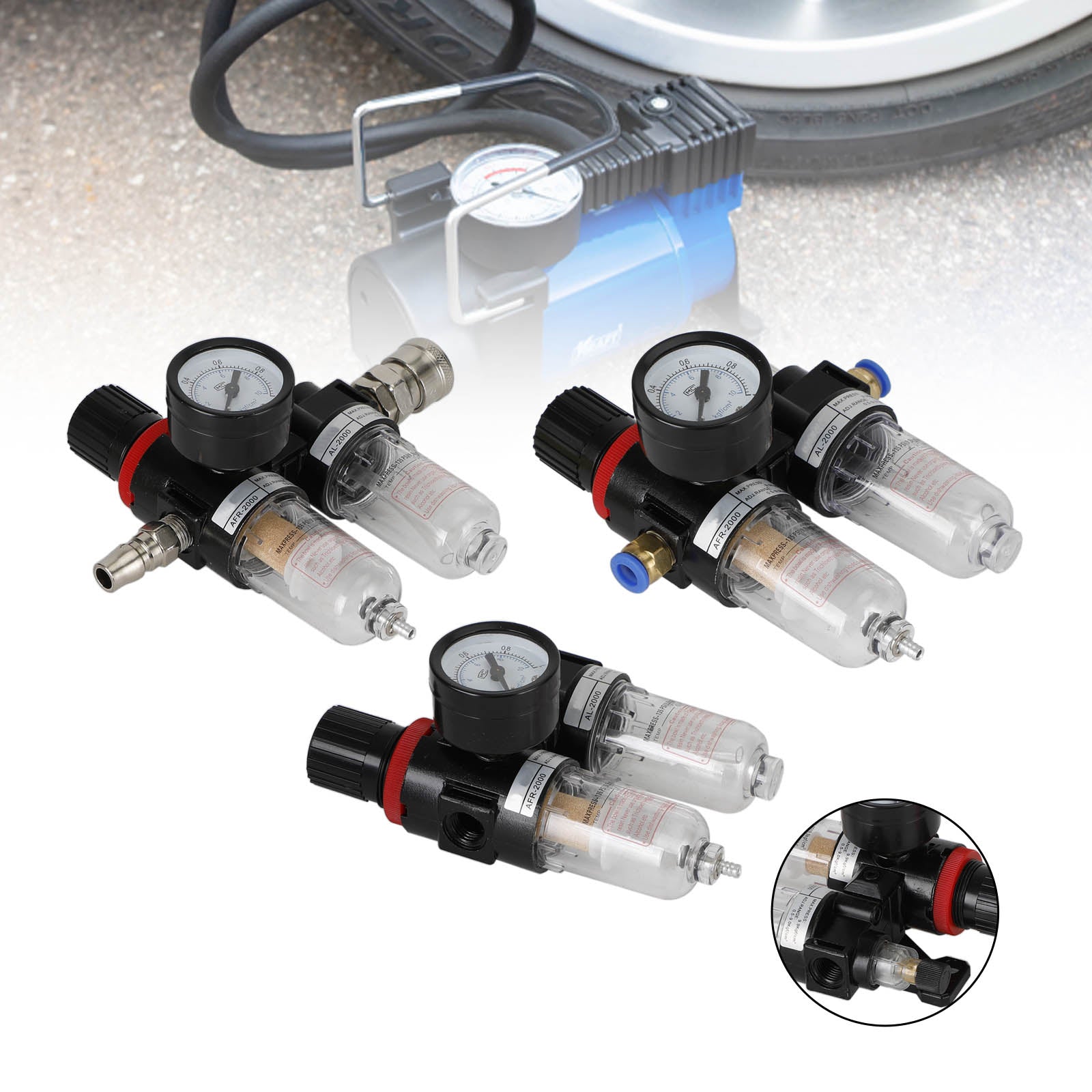 Válvula reguladora de presión de fuente de aire de tratamiento de filtro de aire AFC2000