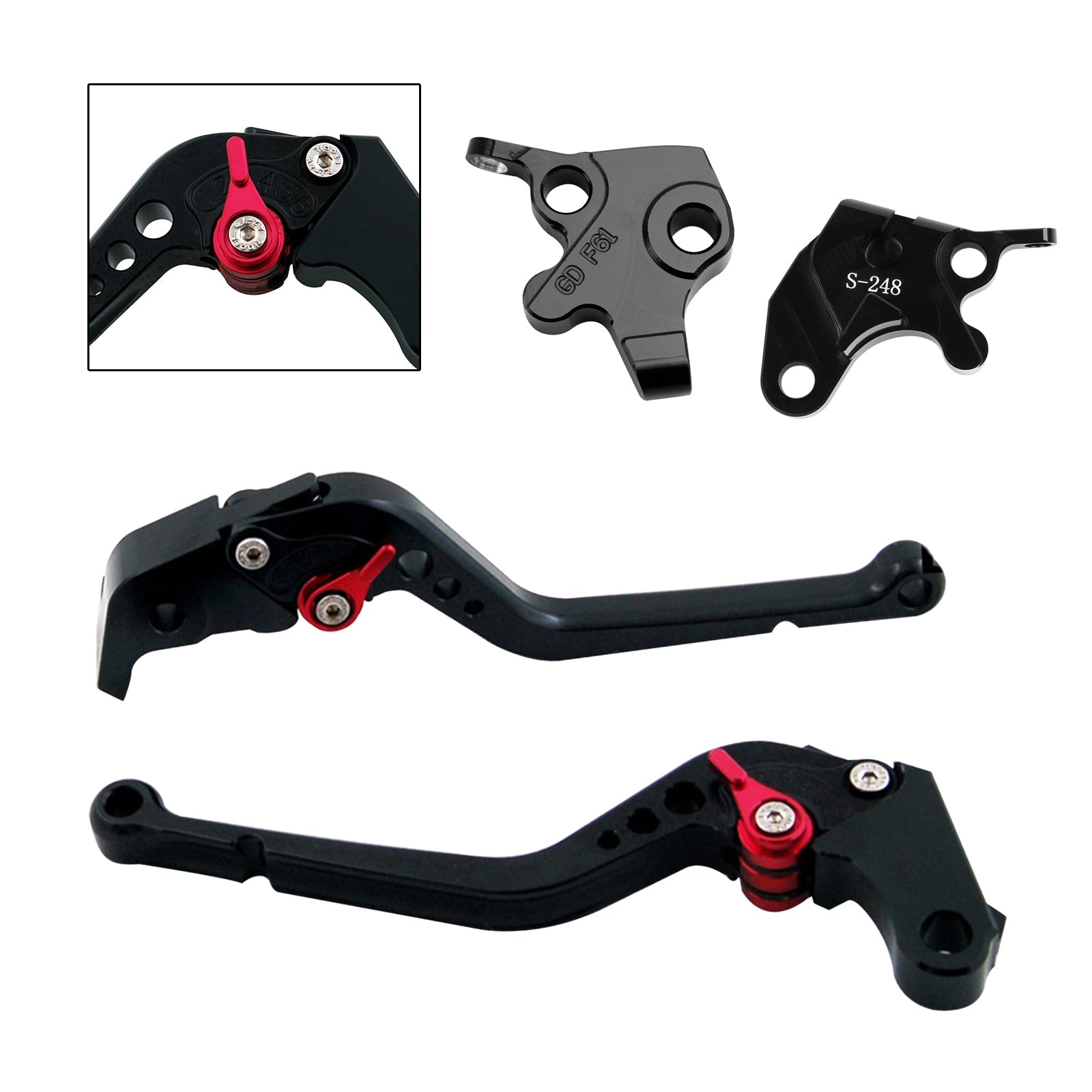 Dolga ročica zavore in sklopke za Yamaha YZF R125 2008-2011