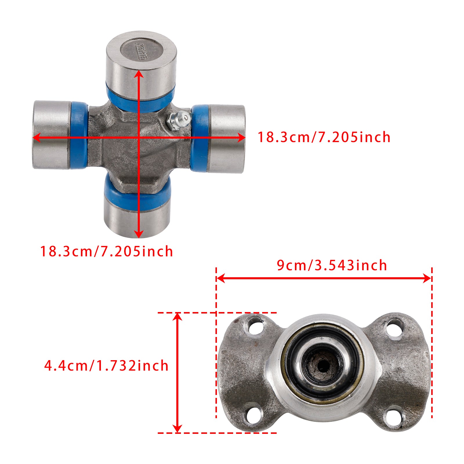 Dvojni kardanski skupni sklep 211355x + 5-153x za Jeep Cherokee XJ 1984-2001