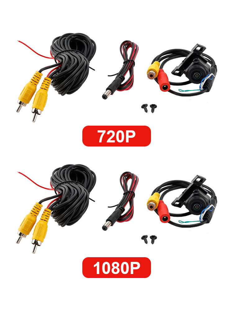 AHD/CVBS Achter achterkantcamera met drie schakelaars voor auto, groot Android Starlight -scherm