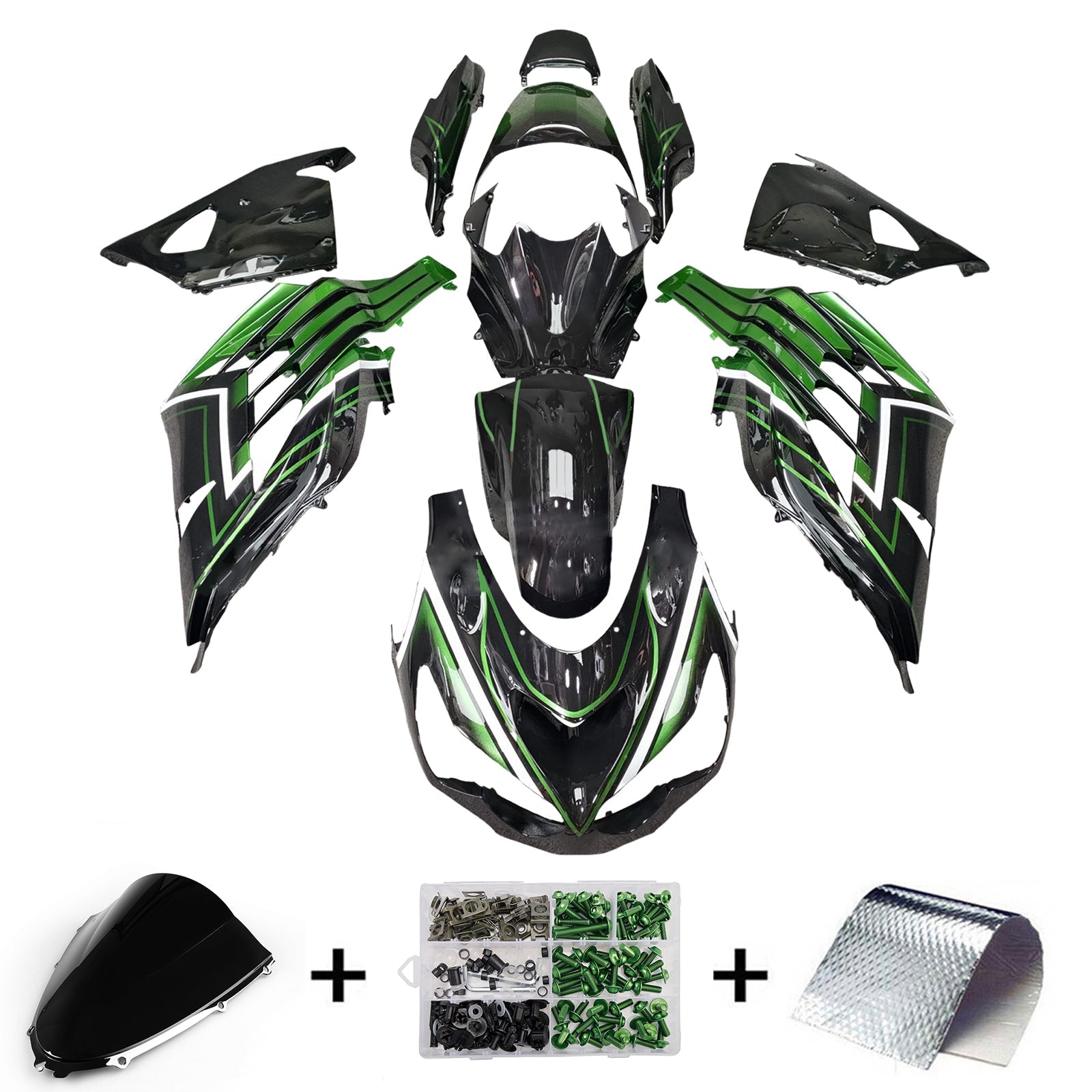 Kit de carénage par injection pour Kawasaki ZX14R ZZR1400 2012-2025