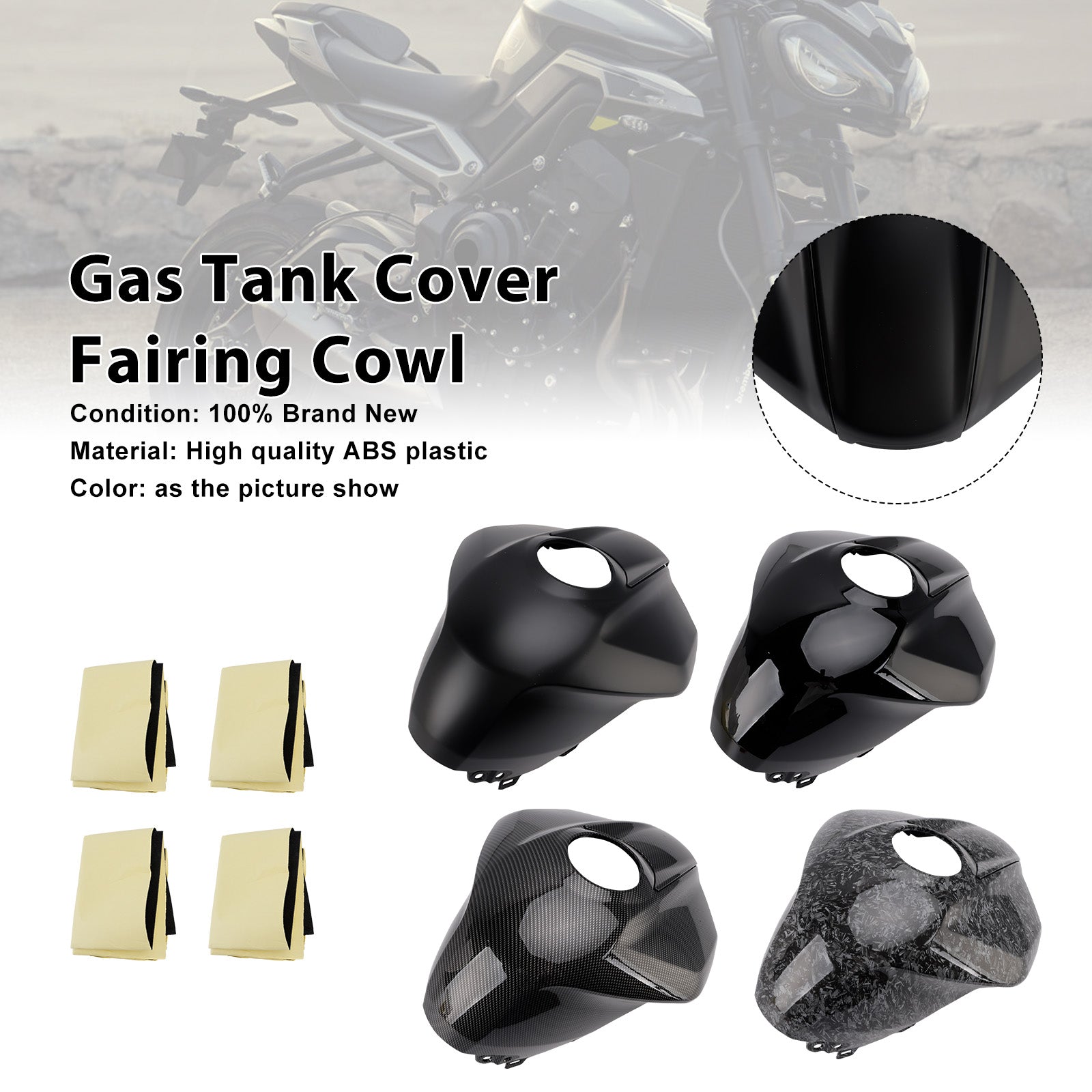 Cache de réservoir d'essence et garniture de carénage pour Street Triple 765 R/RS 2023-2025