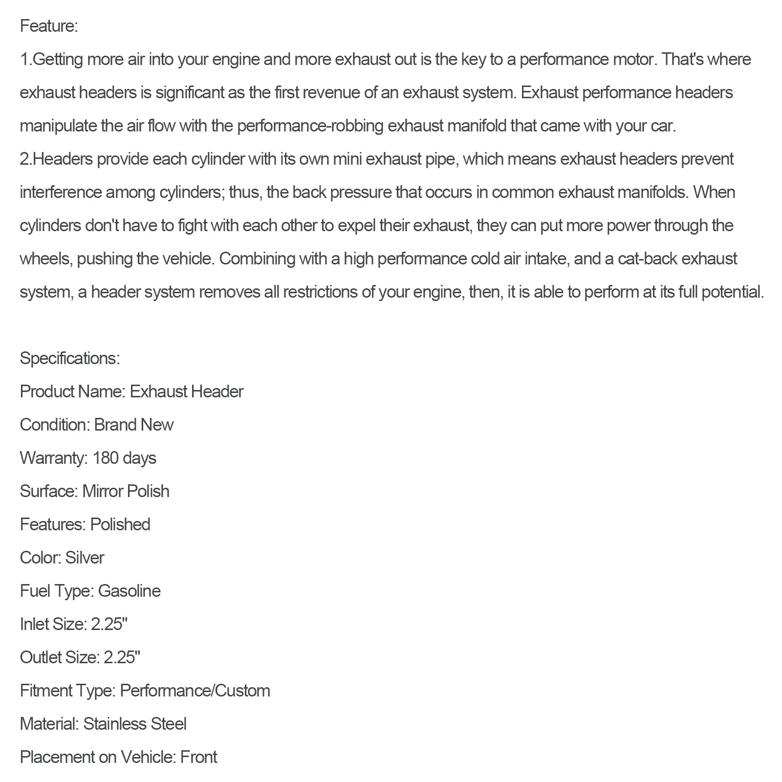 Scarico in acciaio inossidabile per lexus IS300 2001-2005 Altezza XE10 3.0L L6 2JZ-GE