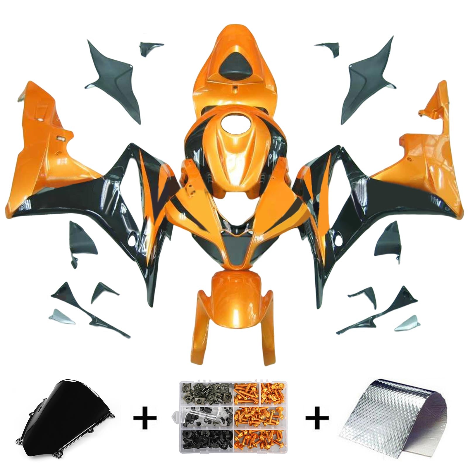 Kit de carénage par injection, carrosserie en plastique ABS pour Honda CBR600RR 2007-2008 F5