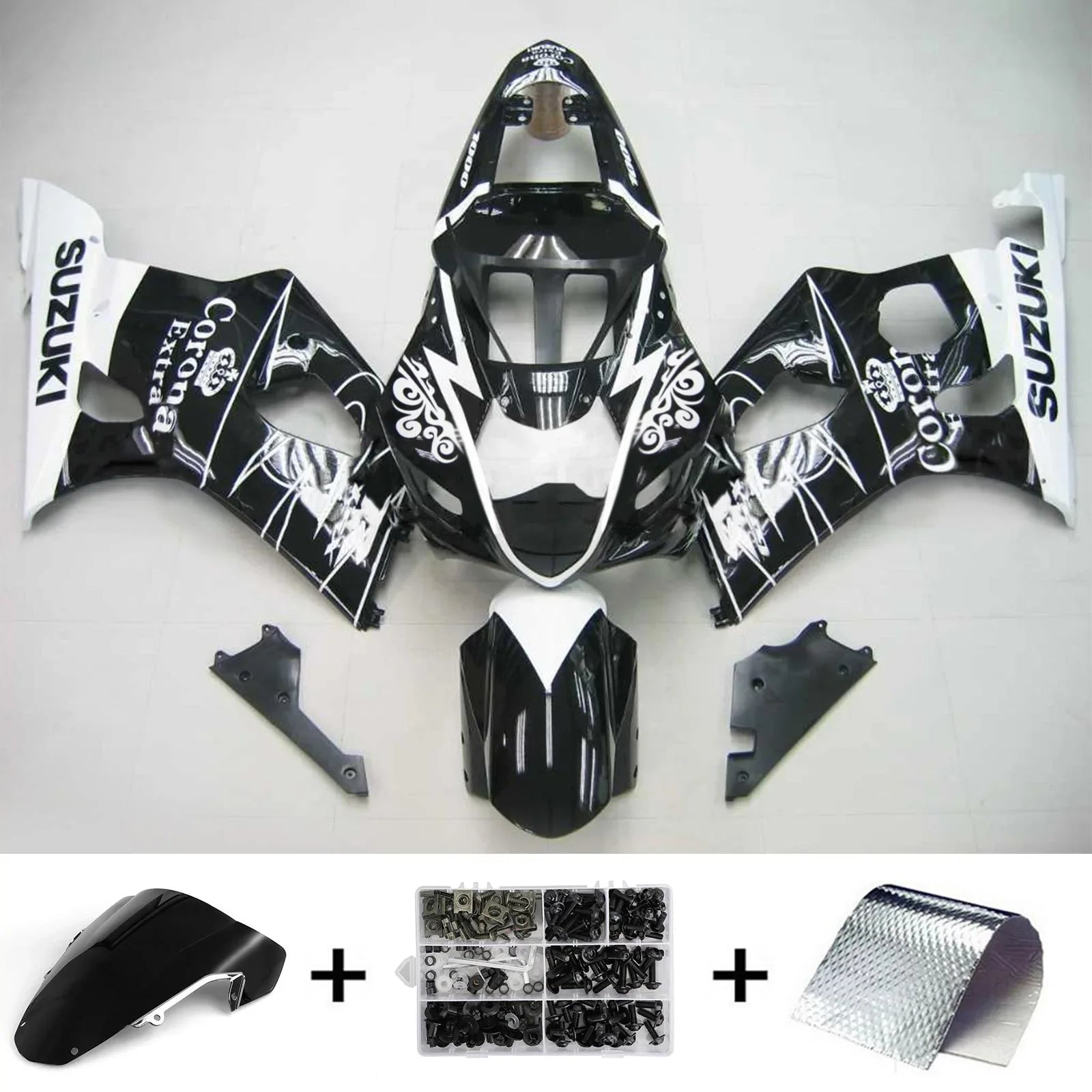 Amotopart Suzuki GSXR1000 2003-2004 Kit de carénage K3