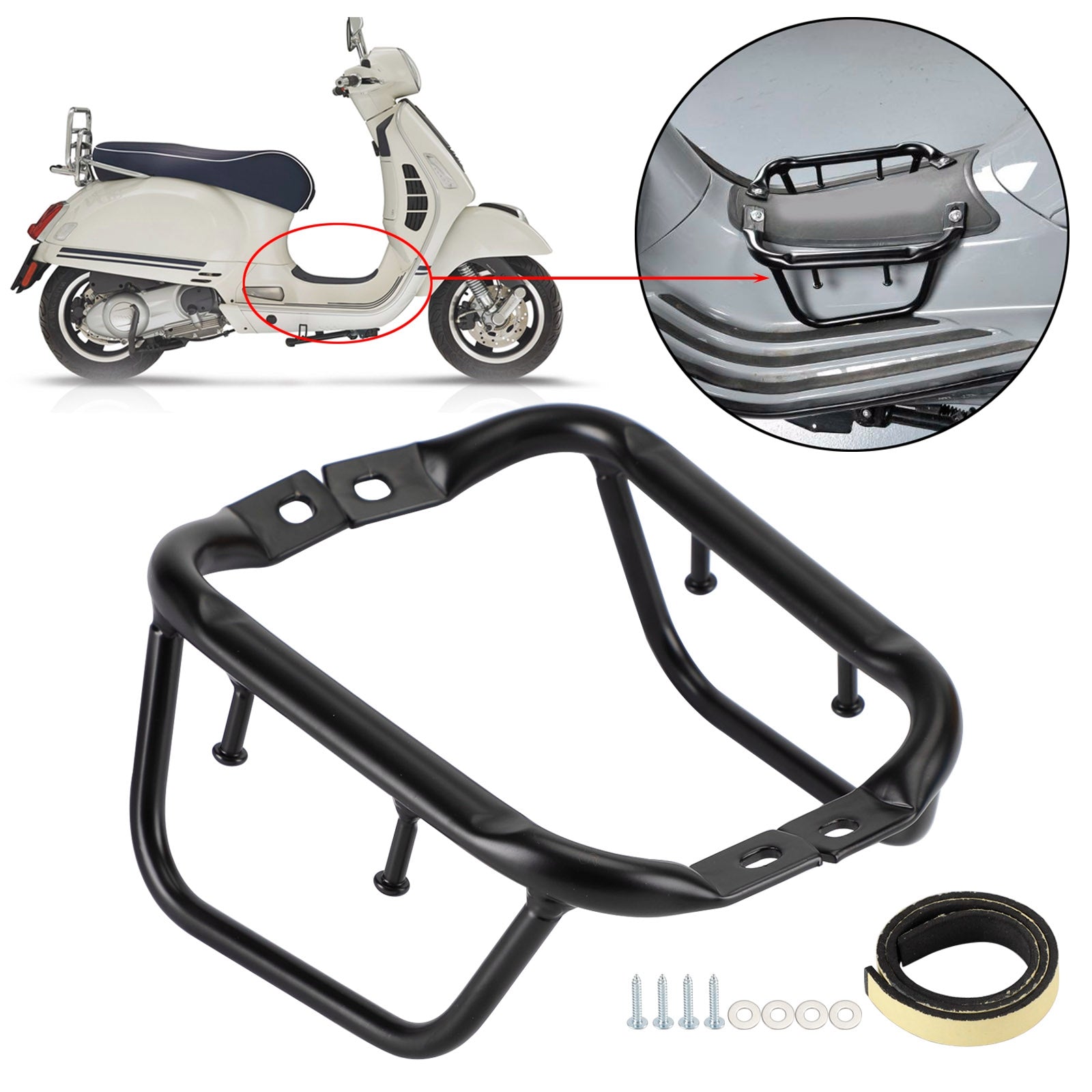 Vespa Sprint Primavera 50 125 150 Plancher latéral Porte-bagages