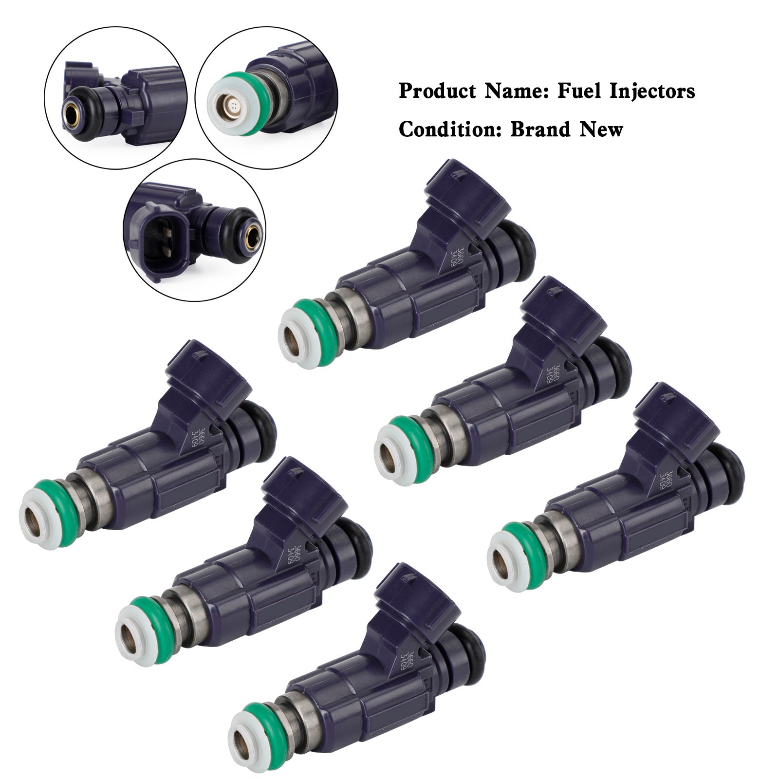 6PCS Injecteurs de carburant FBJC100 Fit Nissan 350Z 2003-04 Fit Infiniti G35 2003-2004