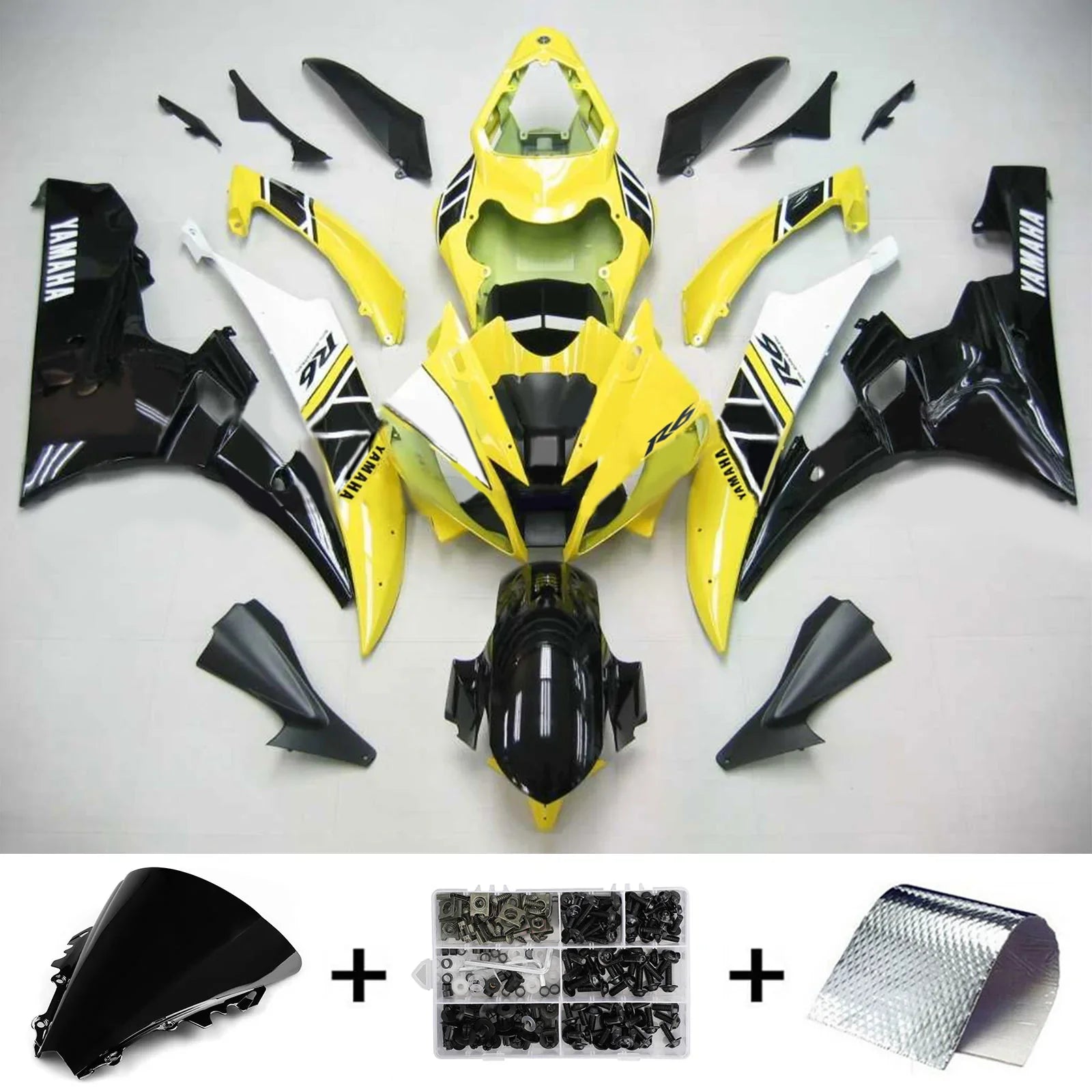 Kit de carénage Amotopart pour Yamaha YZF 600 R6 2006-2007 générique