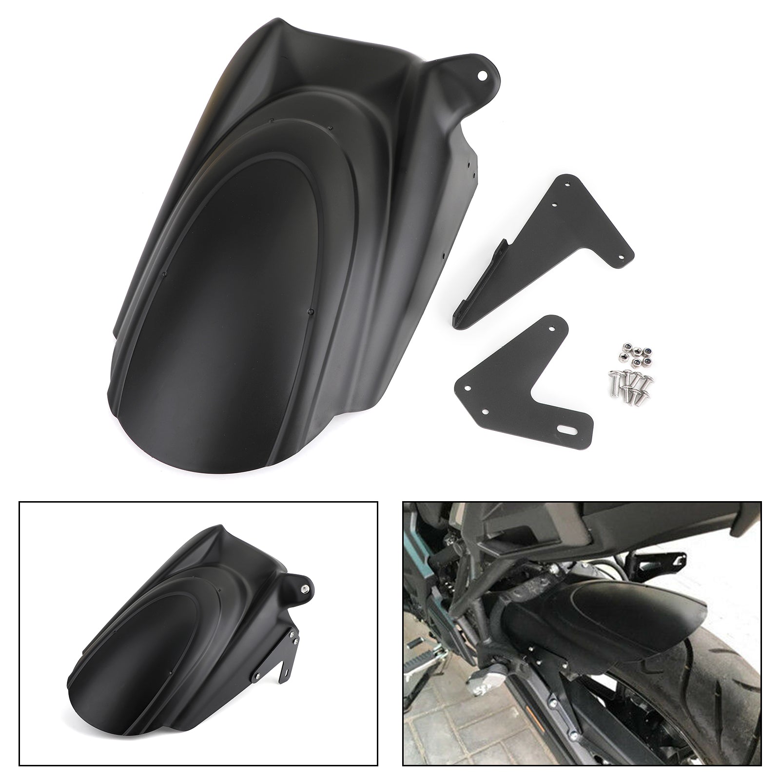 Guardabarros trasero de motocicleta para KAWASAKI VERSYS 650 KLE650 15-19 genérico