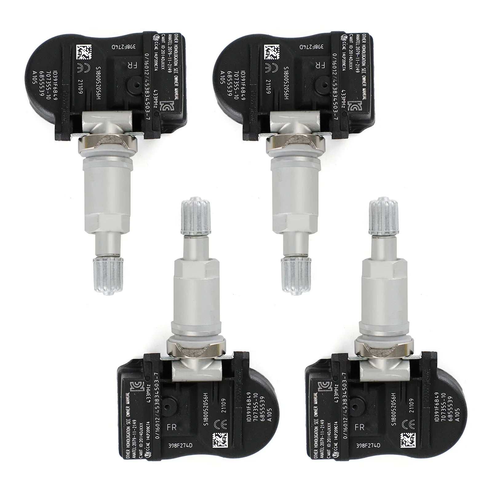 4x capteur de pression des pneus TPMS 6855539 pour BMW 2014-2018 M3 M4 F30/F32 F80/F82 générique