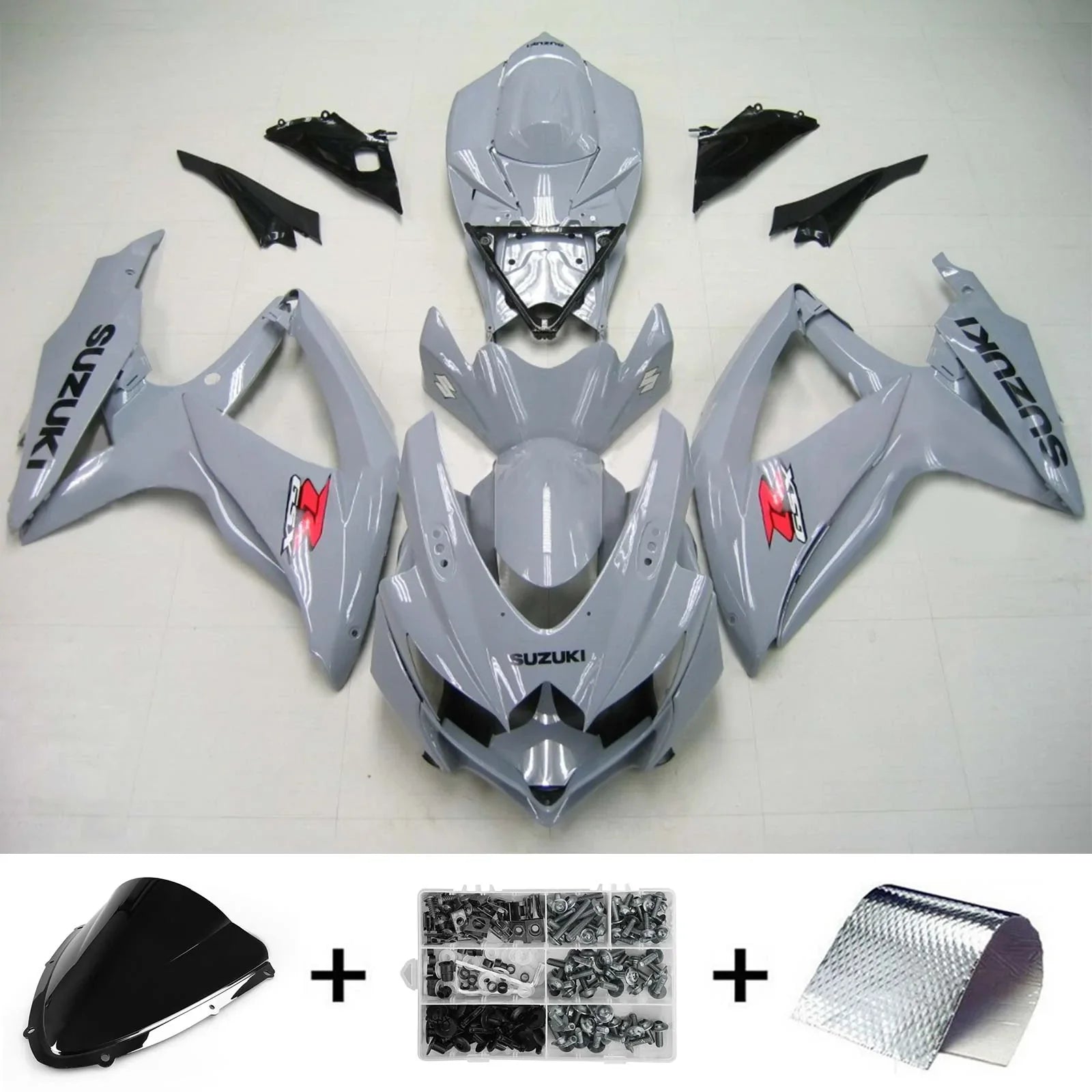 Amotopart Suzuki GSXR 600/750 2008-2010 Kit carenatura plastica ABS K8