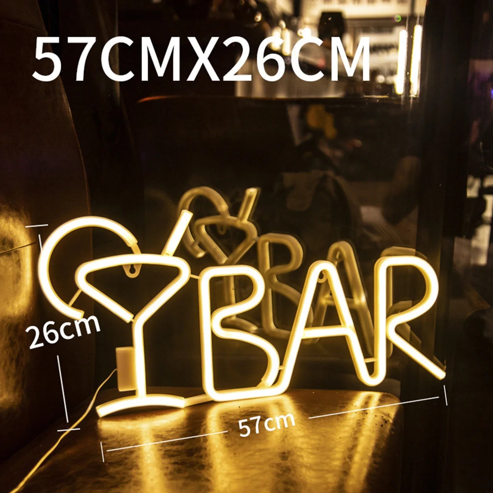 BAR Neon Sign Light LED Juice Letter Lampada al neon Tube Party Night Light Lamp Fedex Express