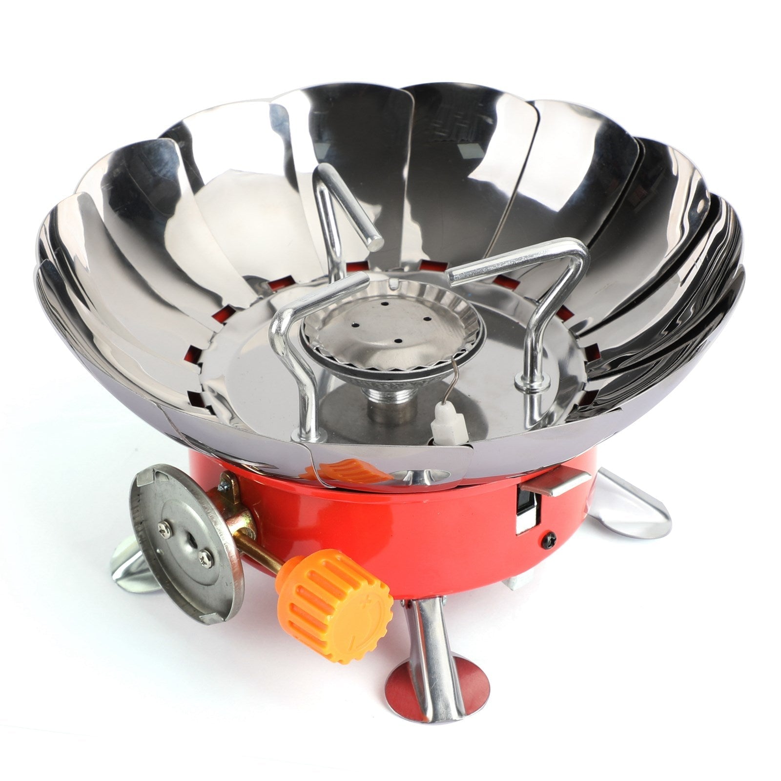 Mini Brûleur À Gaz Pliant Cuisinière Extérieure Cuisinière Au Butane Camping Coupe-Vent