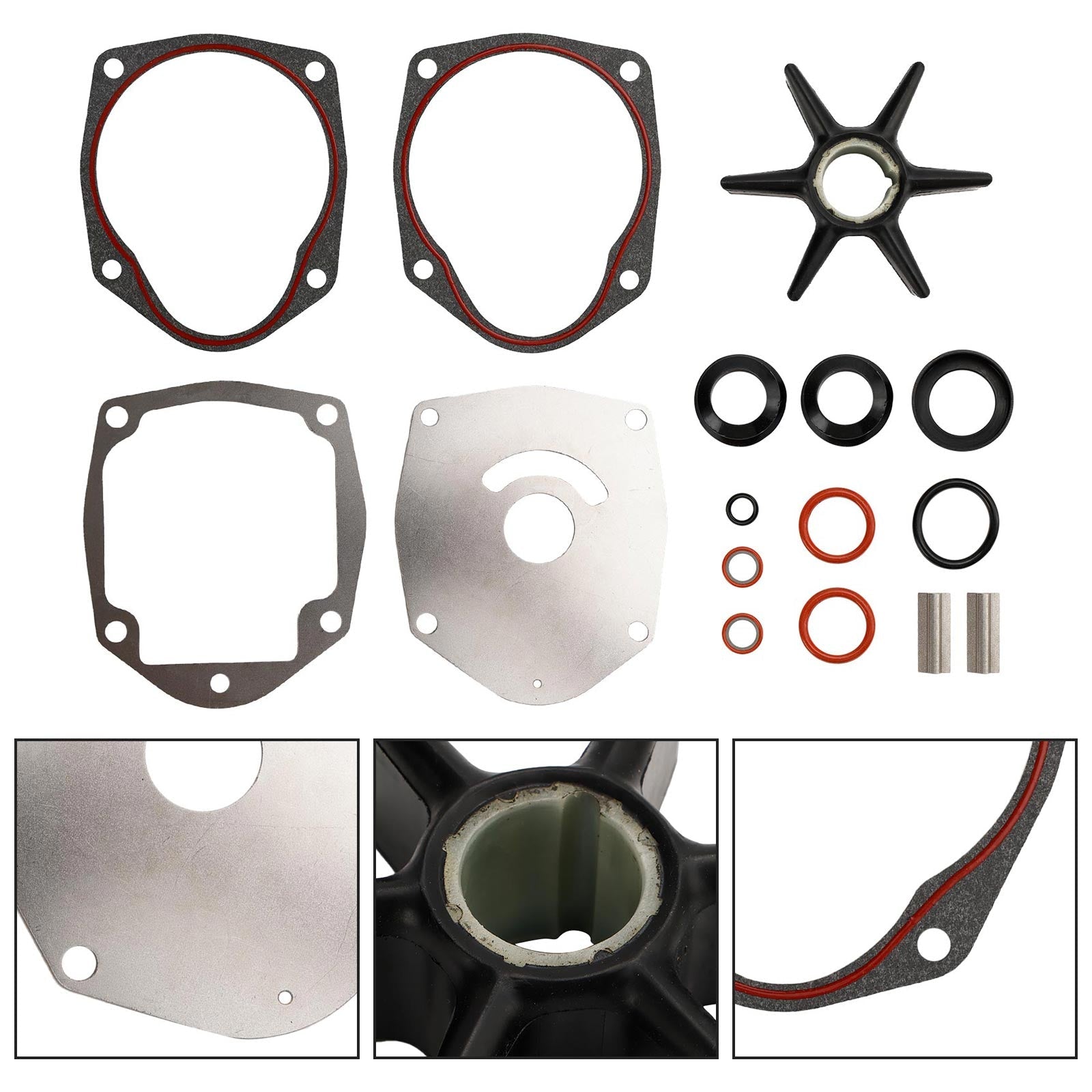 Kit de impulsor de bomba de agua para Mercury Mercruiser Alpha One Gen 2 47-43026Q06