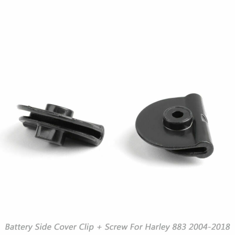 2004-2018 Harley Sportster XL883 XL1200 Clip de couvercle latéral de batterie + vis