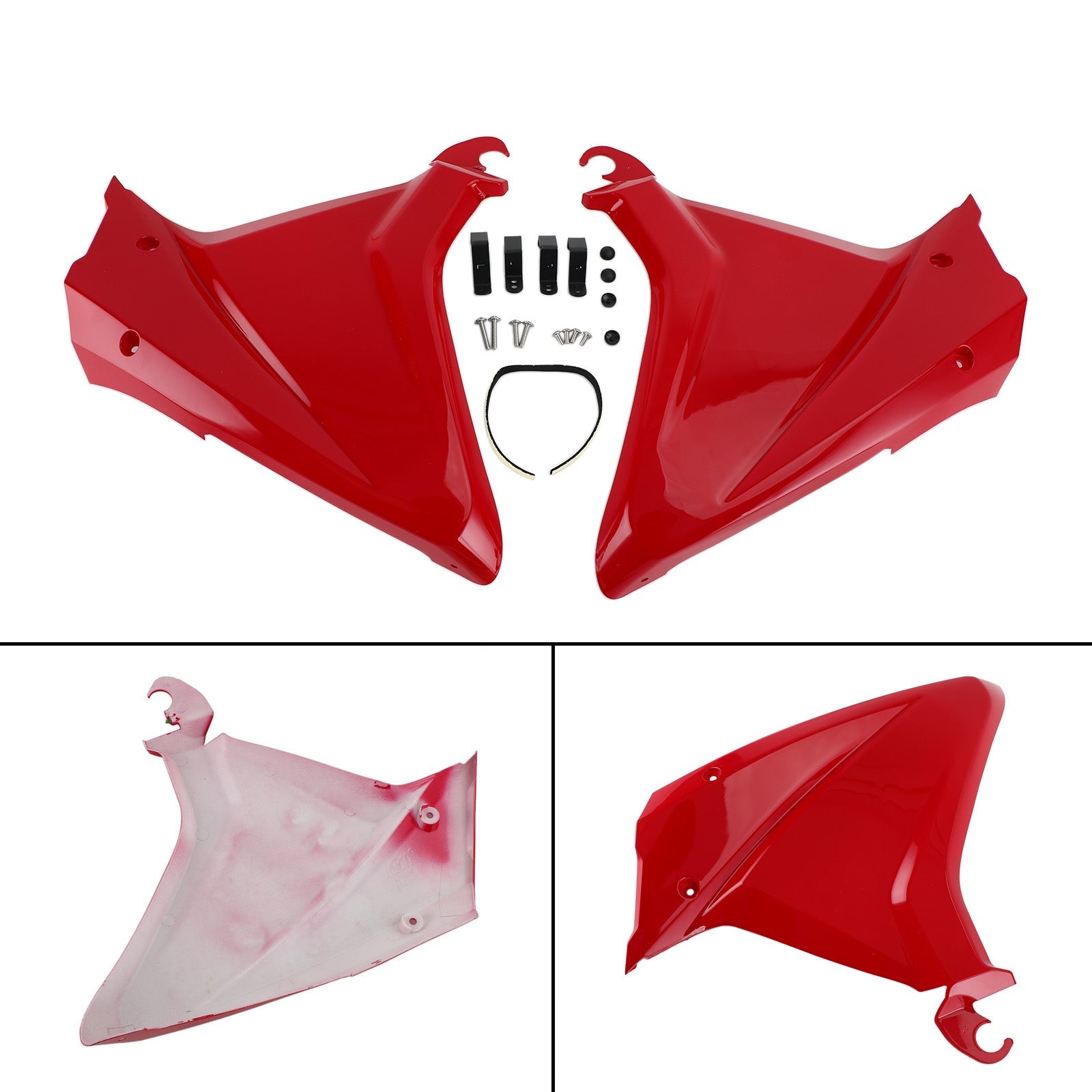 Pannelli di copertura del telaio laterale Trim carenature Cappucci per Honda CBR650R 2019-2021 Generico