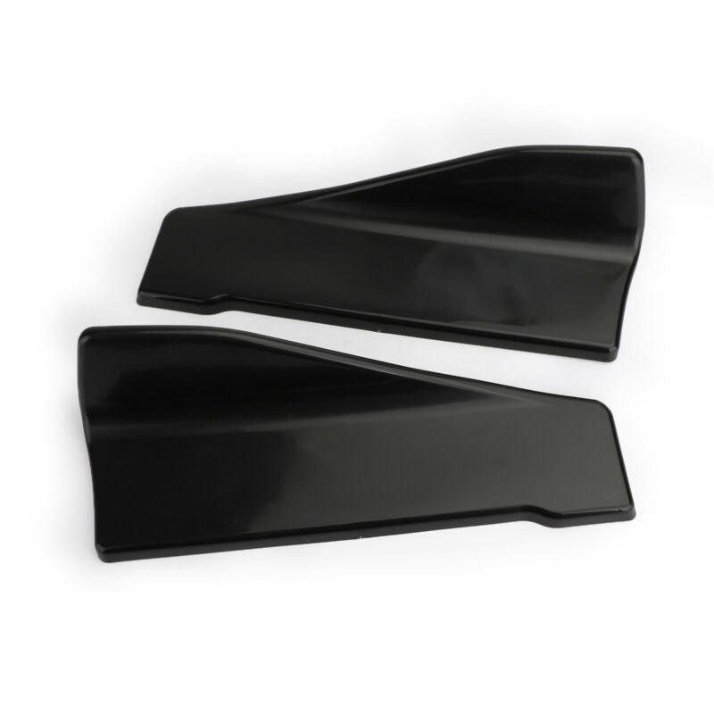 2pcs 35cm Jupe Spoiler Arrière Lip Extension Rocker Splitters Winglet Wings Noir Générique