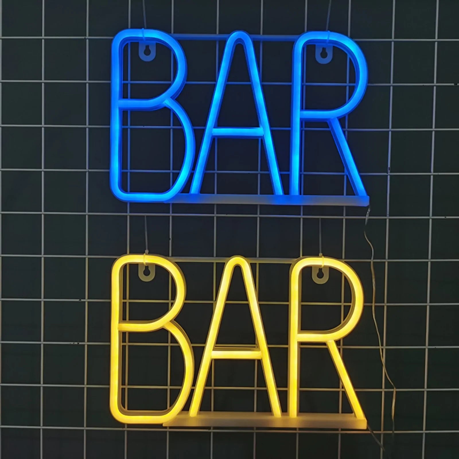 BAR LED Insegna al neon Luci da comodino Lampada da notte per bambini Camera dei bambini alimentata tramite USB