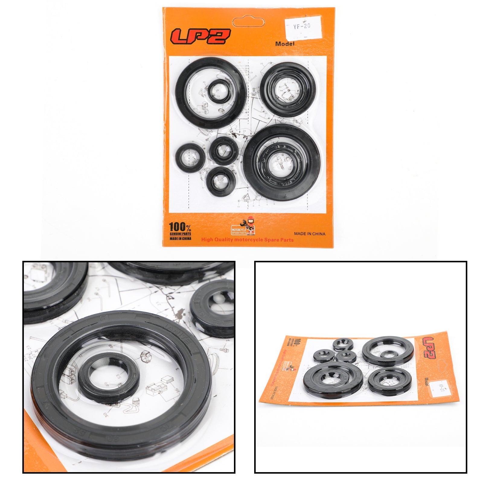 Juego de sellos de aceite de motor de 9 piezas para Honda CRF450X 2005-2009, 2012-2017 NUEVO Genérico