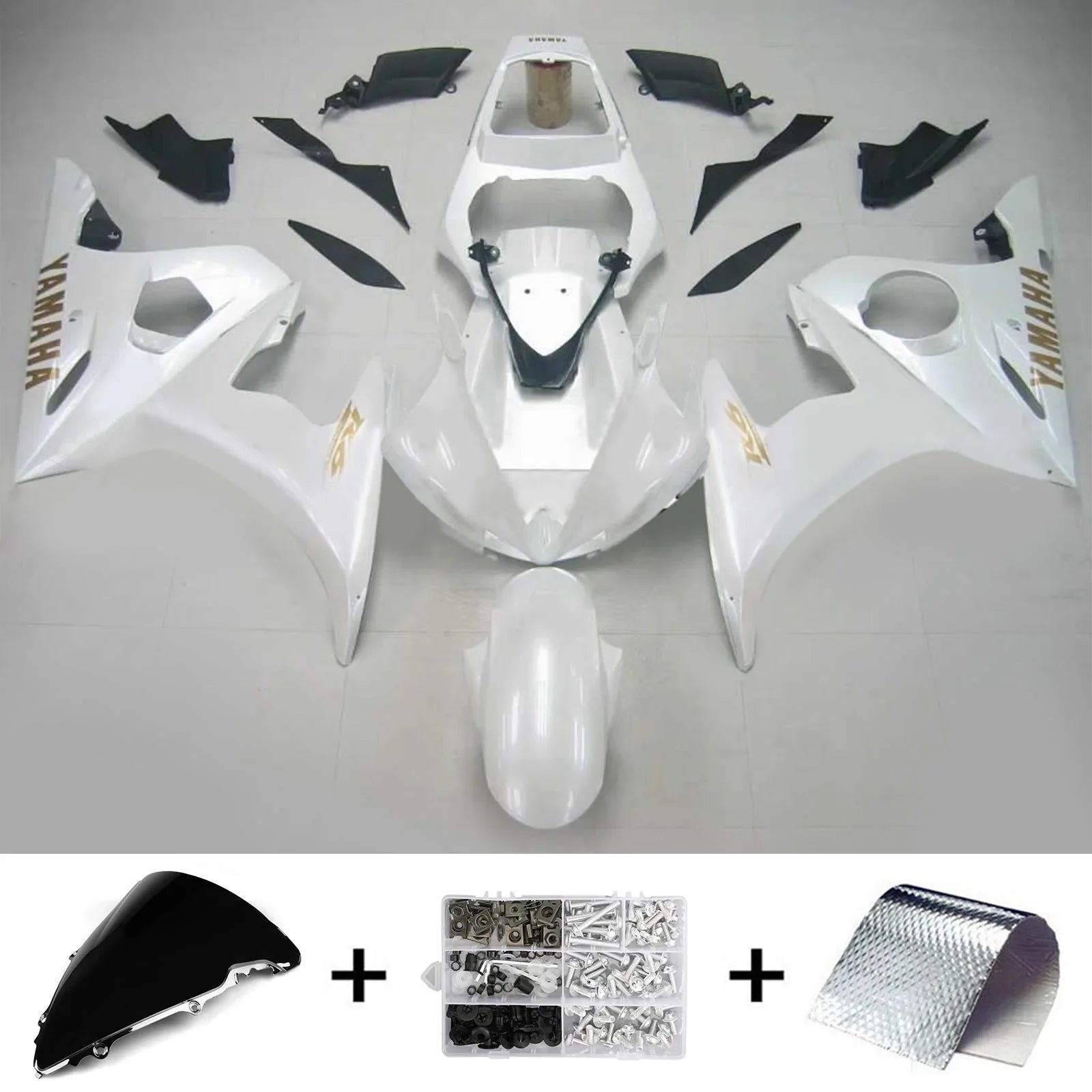 Kit Carenado Amotopart para Yamaha YZF 600 R6 2005 Genérico