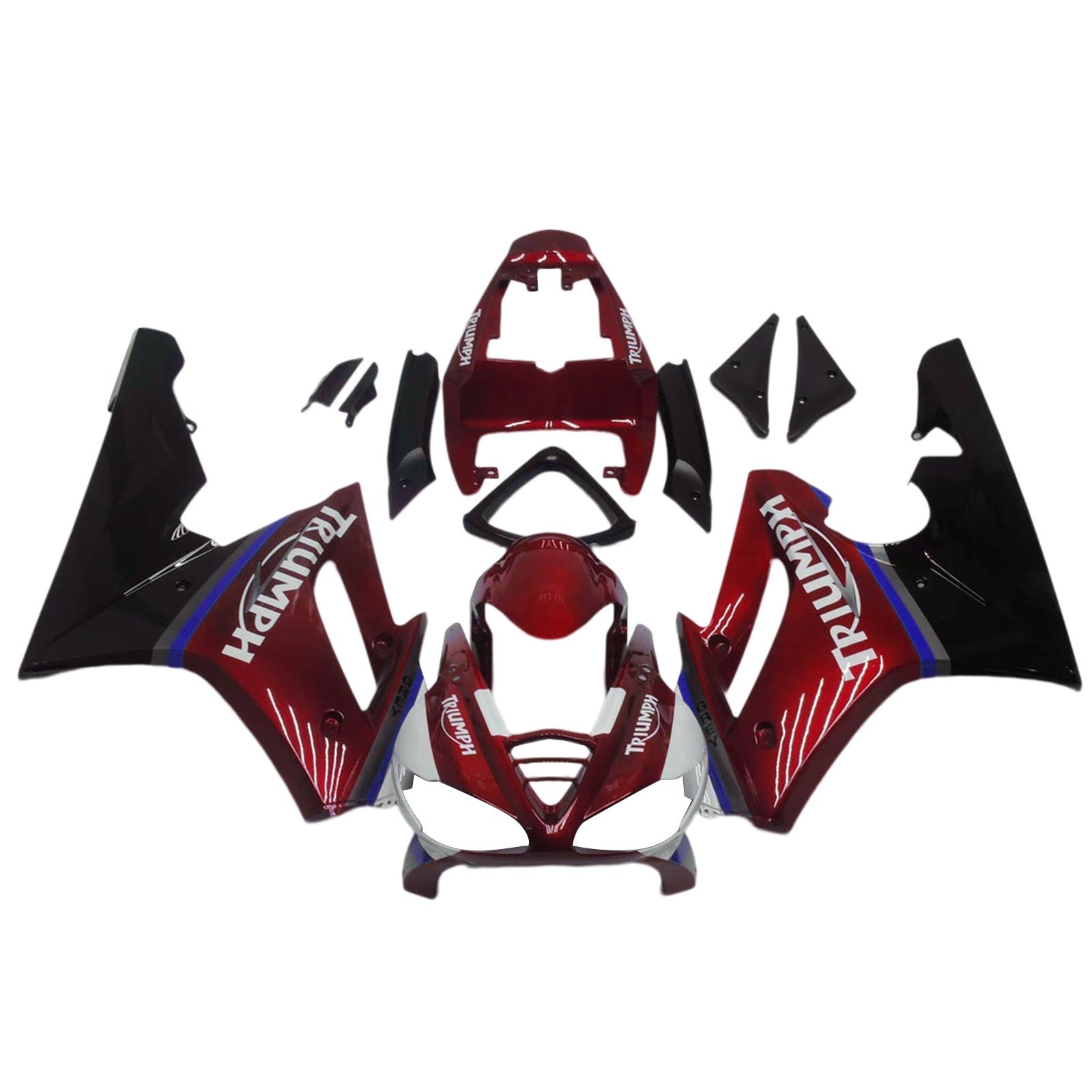 Amotopart Triumph Daytona 675 2009-2012 Kit de carenado de carrocería de plástico ABS