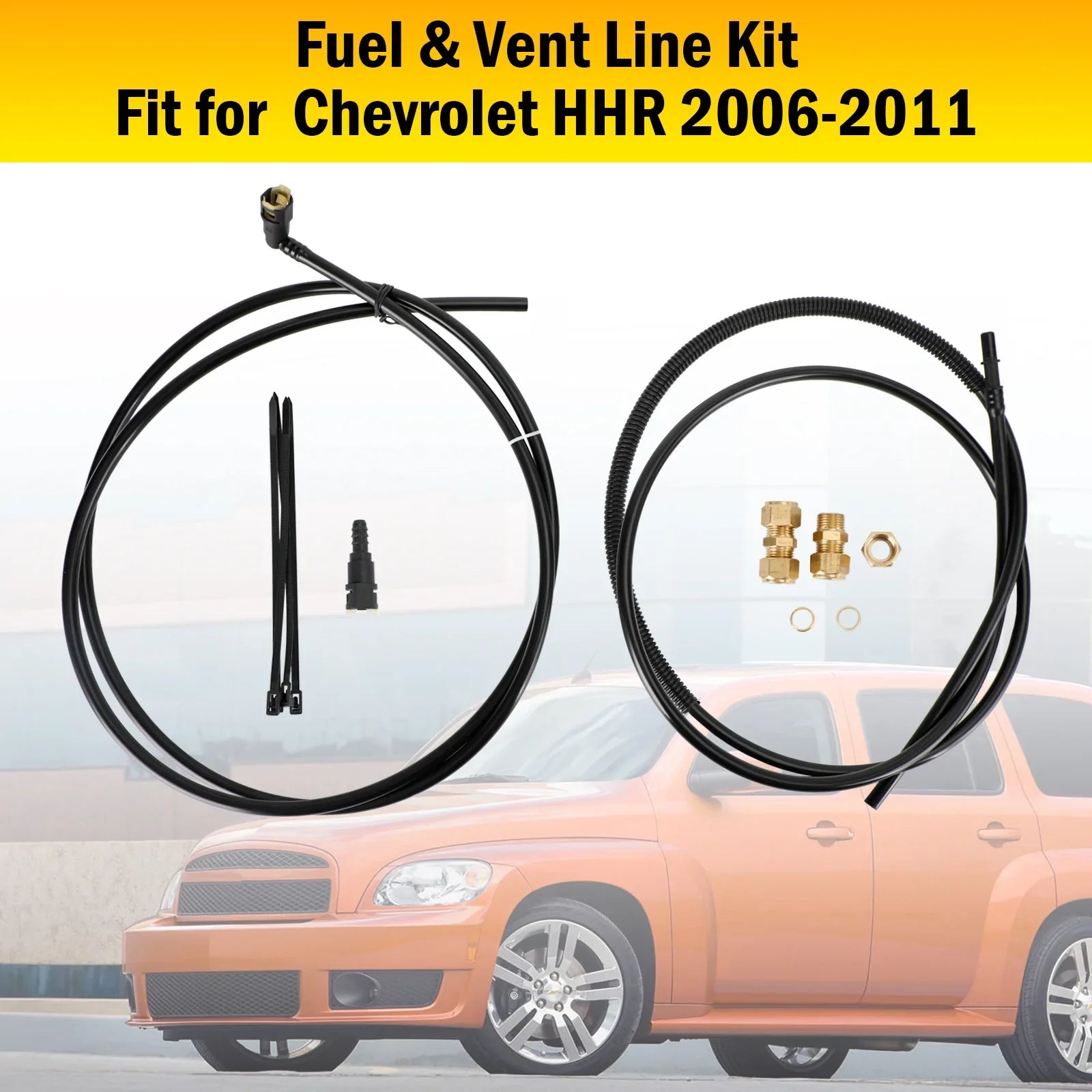 Chevrolet HHR 2006-2011 Kit de reparación de línea de ventilación y combustible de nailon Fl-FG0974