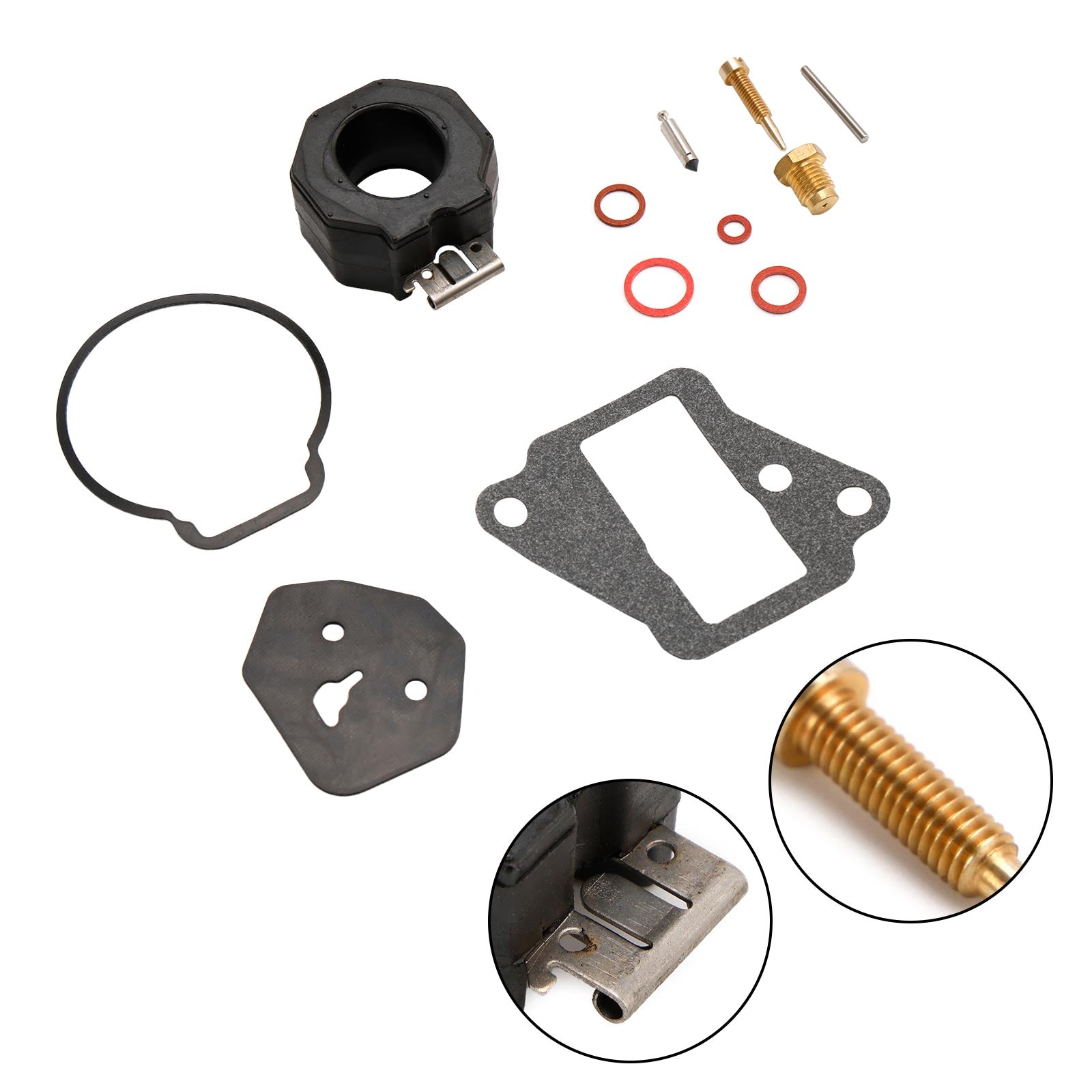 Kit de reconstruction de carburateur adapté pour Yamaha 9.9HP 15HP 6E7-W0093-01 6E7-W0093-02