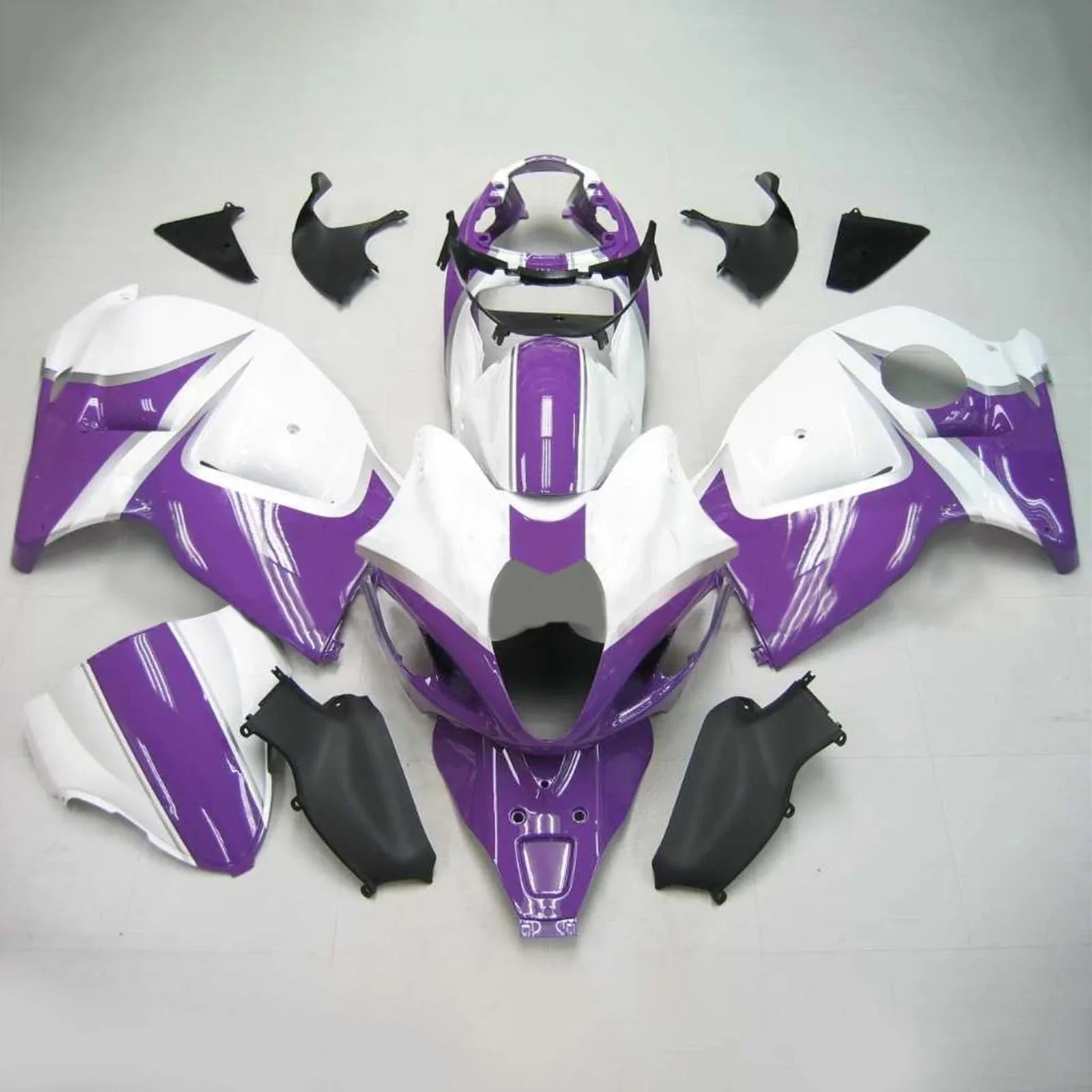 Amotopart Suzuki Hayabusa GSXR1300 1999-2007 Kit Carénage Carrosserie Plastique ABS