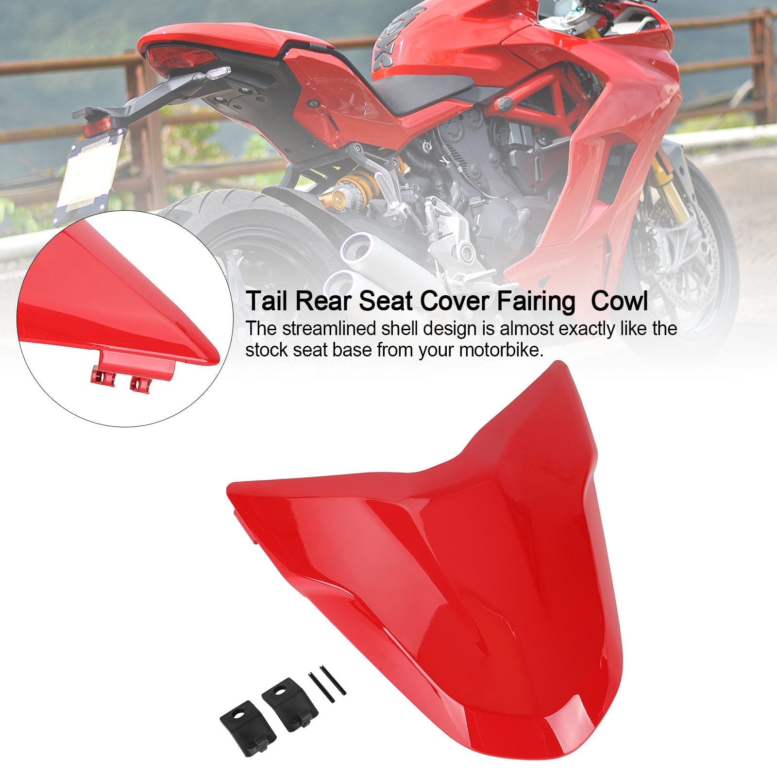 Capot de carénage de couverture de siège arrière de queue pour DUCATI Supersport 939 950 toute l&#39;année générique