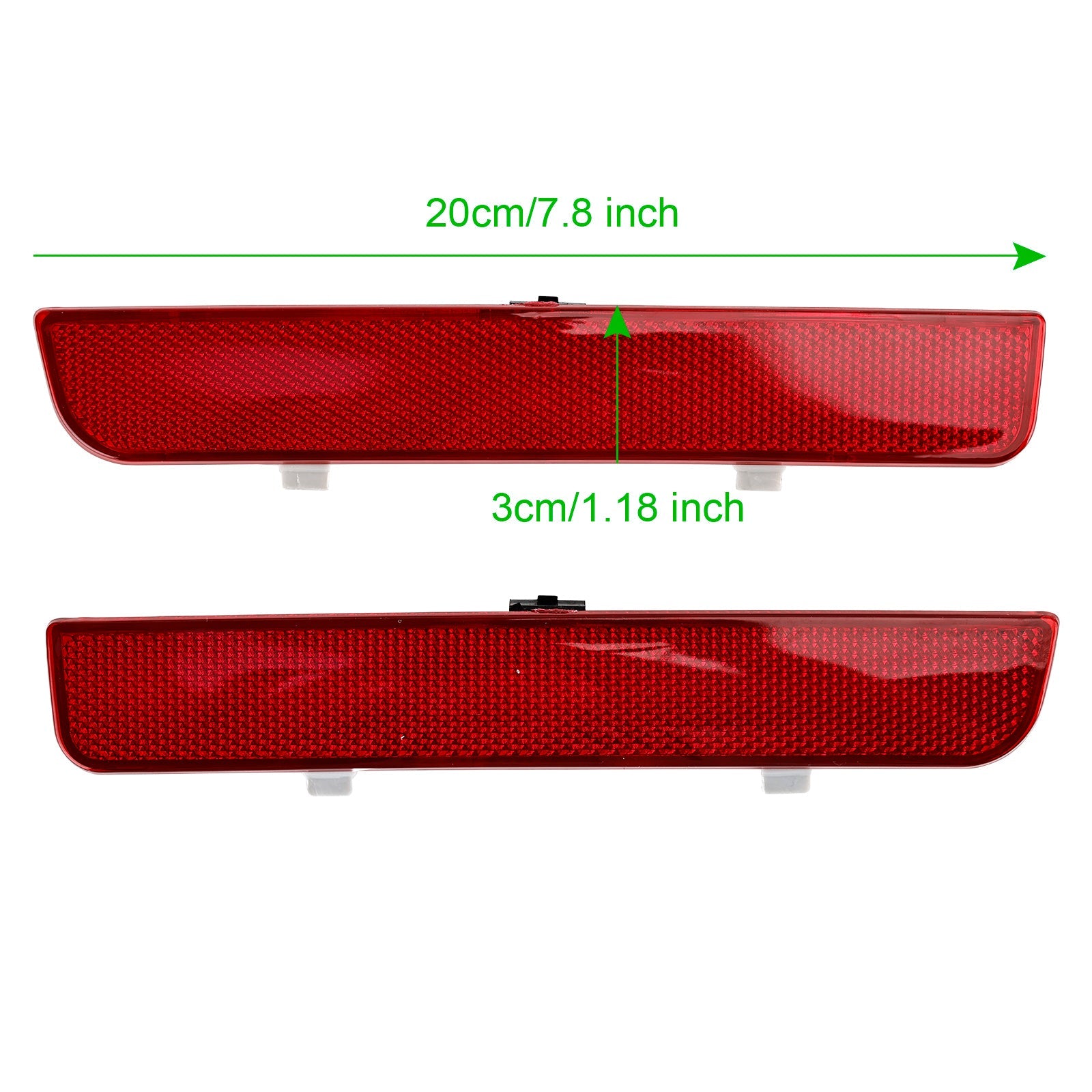 2x reflector de parachoques trasero rojo luz de freno para Range Rover L322 Freelander 2